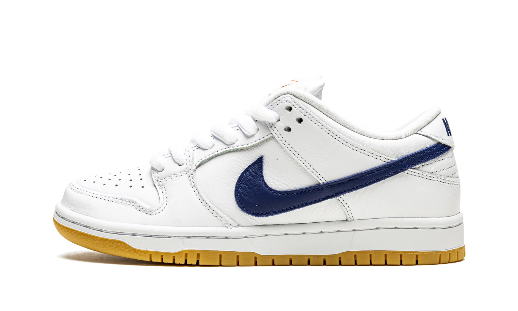 SB Dunk Low Pro Iso "Orange Label - White / Navy" Precision fit Fast Landing