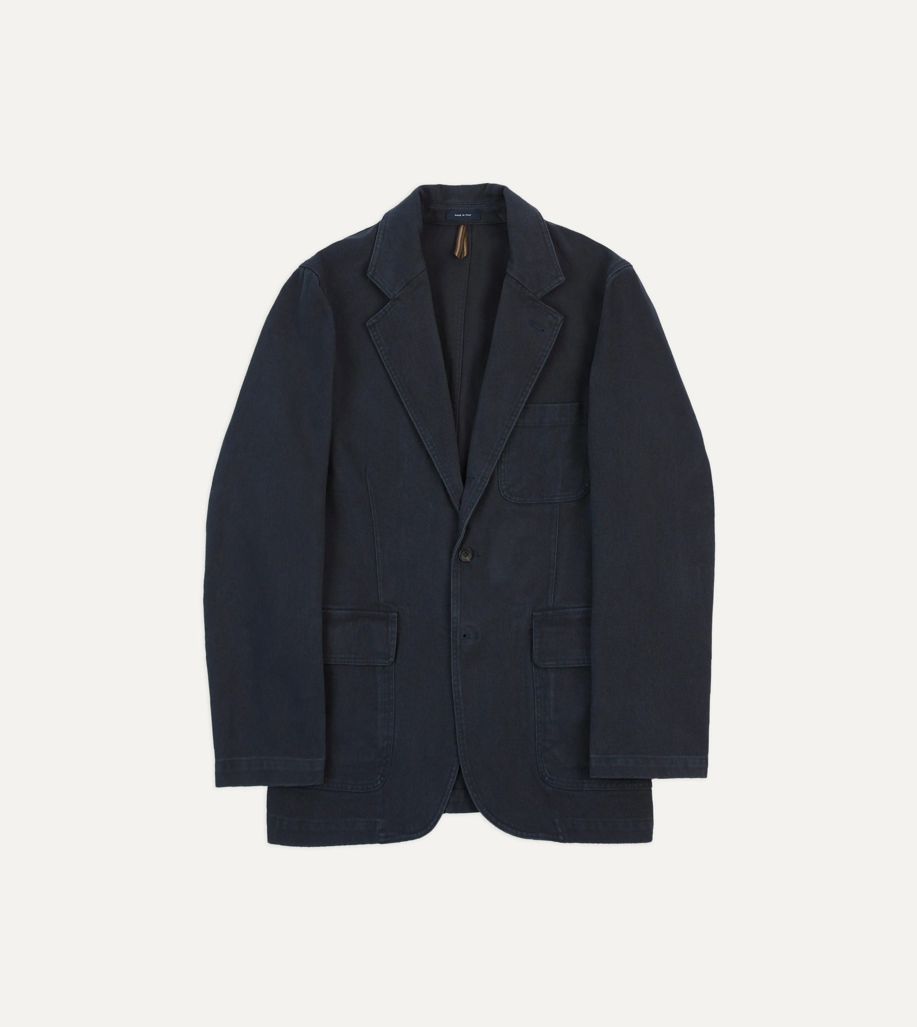 Minimalist Pocket Layout Dark Navy Heavy Cotton Twill Games Blazer Mk. I