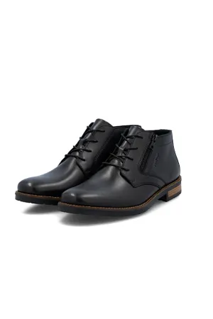 Rieker Mens Boot 14609-00 in Black Versatile Look