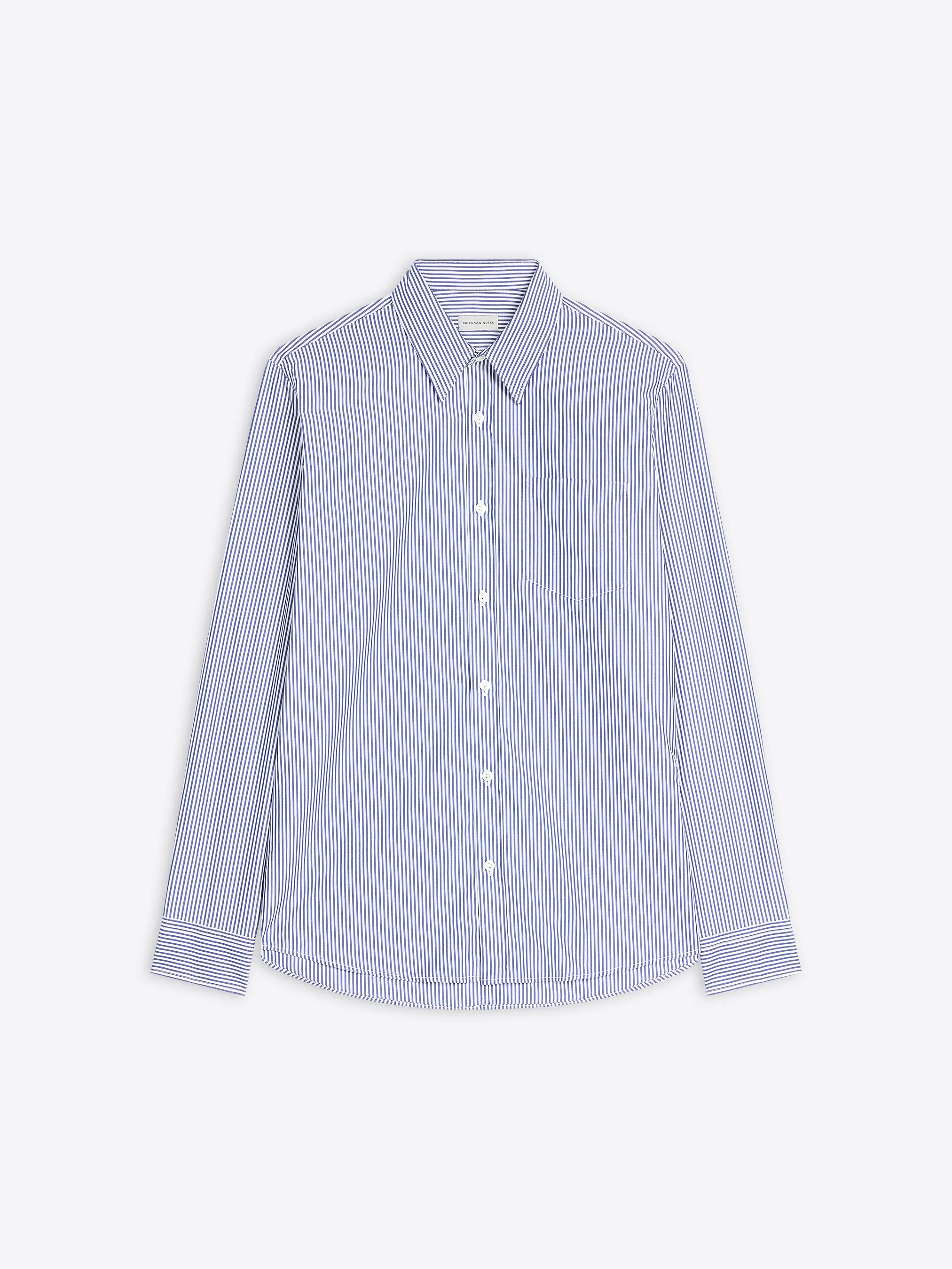 Fitted cotton shirt Reinforced Hems