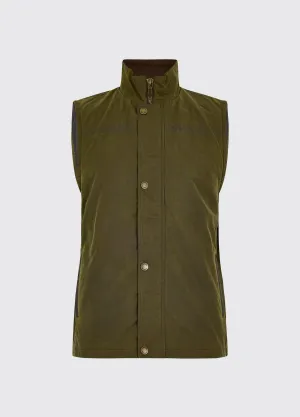 LowProfile Design Multi Pocket Utility Mayfly Men's Waxed Cotton Vest - Fennel