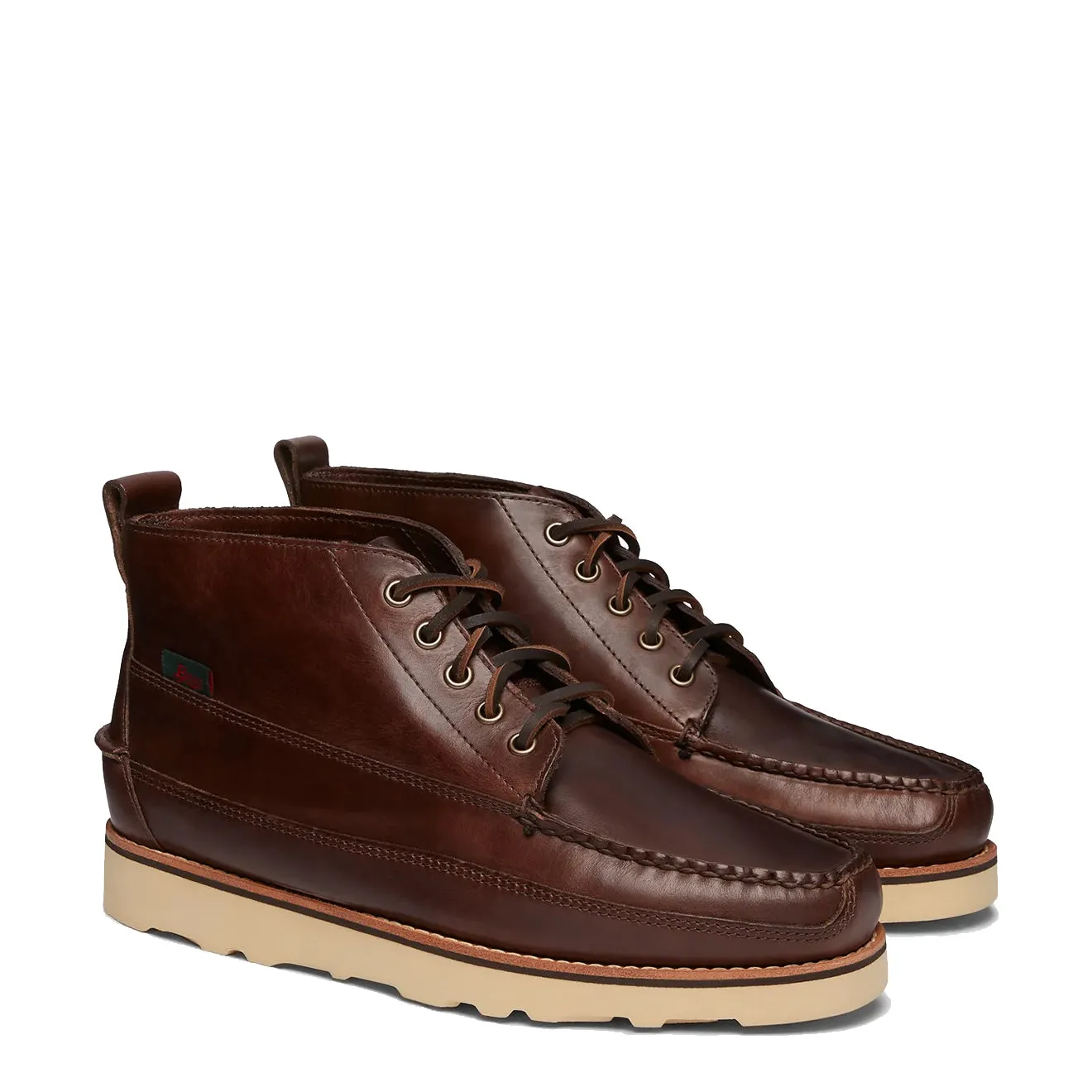 GH Bass Camp Moc Ranger Chocolate Smooth zipper closure