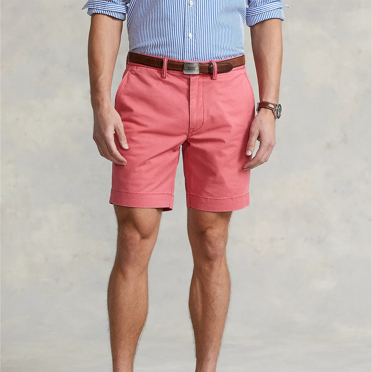 Ralph Lauren - Straight Fit Bedford Short in Red Breezy Feel