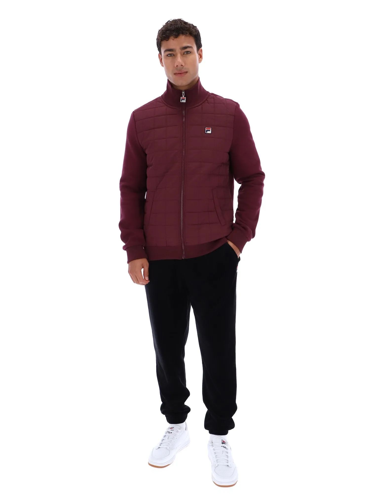 Seamless Knit Cuffs Moor Padded Front Jacket