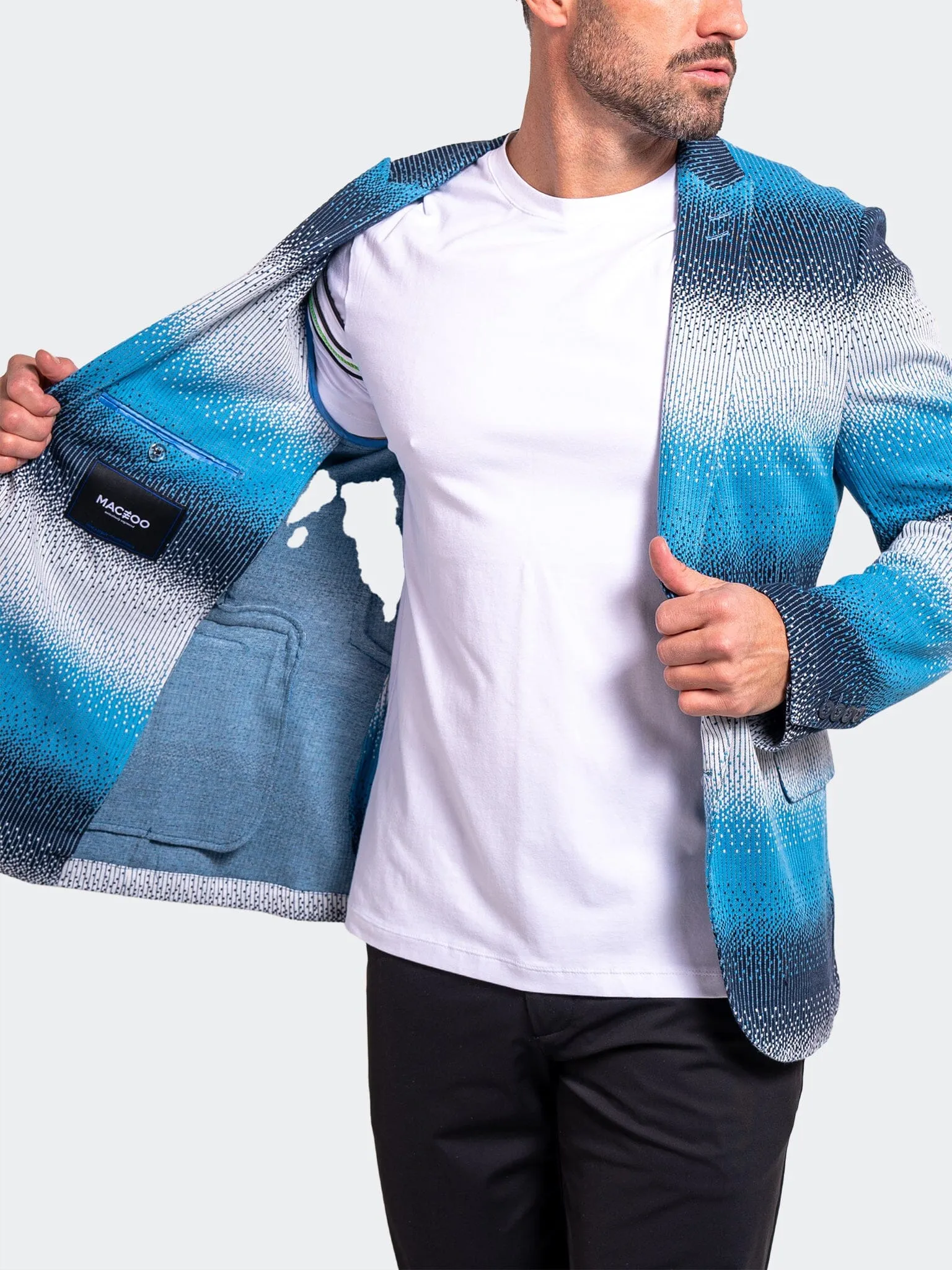 Blazer Ascension0125 Blue All Occasion Relaxed Fit Silhouette