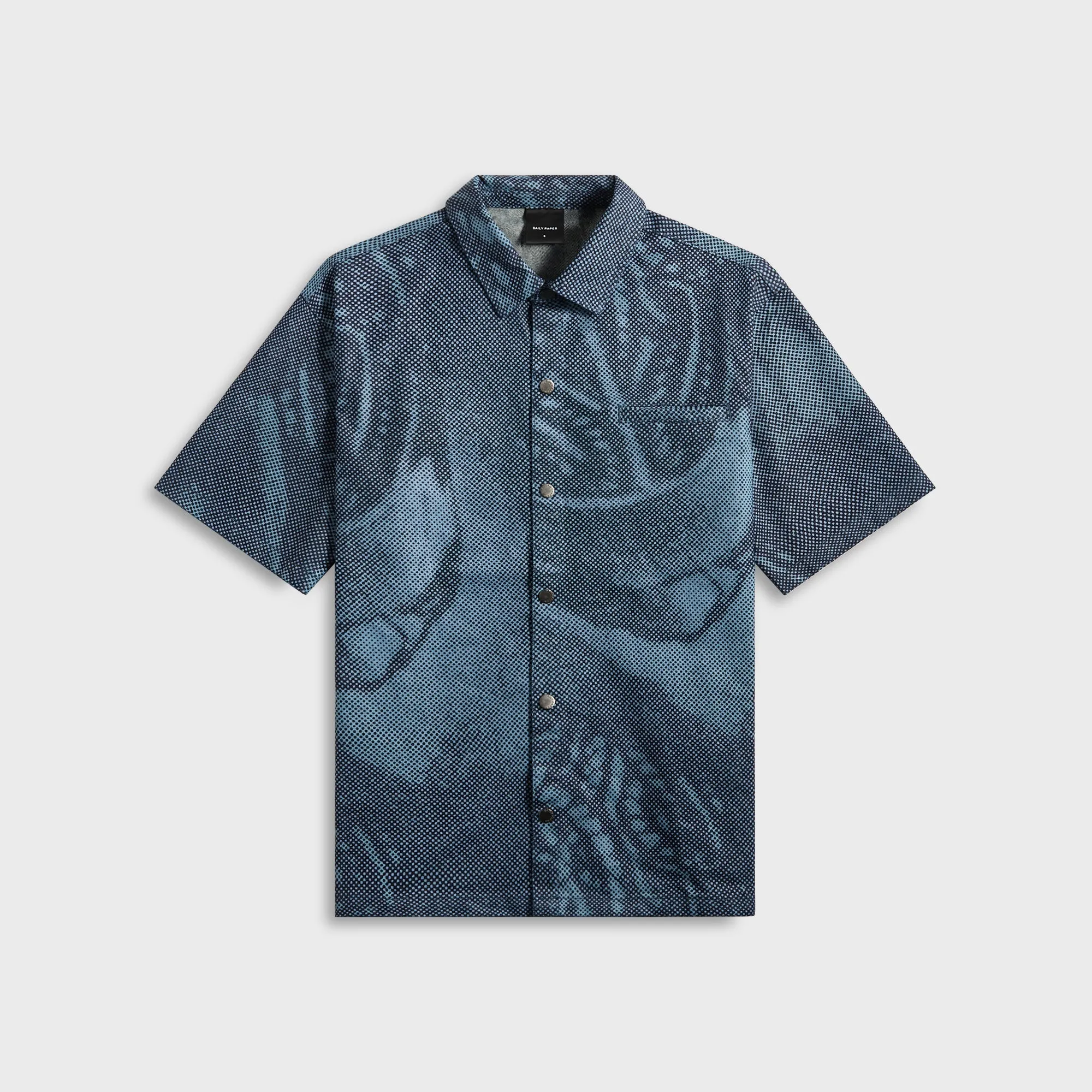 Daily Paper Braids Denim Shirt - Multi-Colored Packable design Modern Travel Look