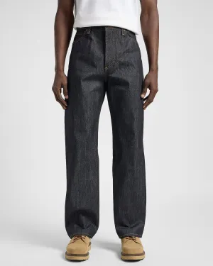 Lee 101 R Made In Japan Relaxed Fit Kaihara Recycled Cotton 14.75oz Selvedge Mens Jeans - Dry Relaxed Style Weekend Style High Quality
