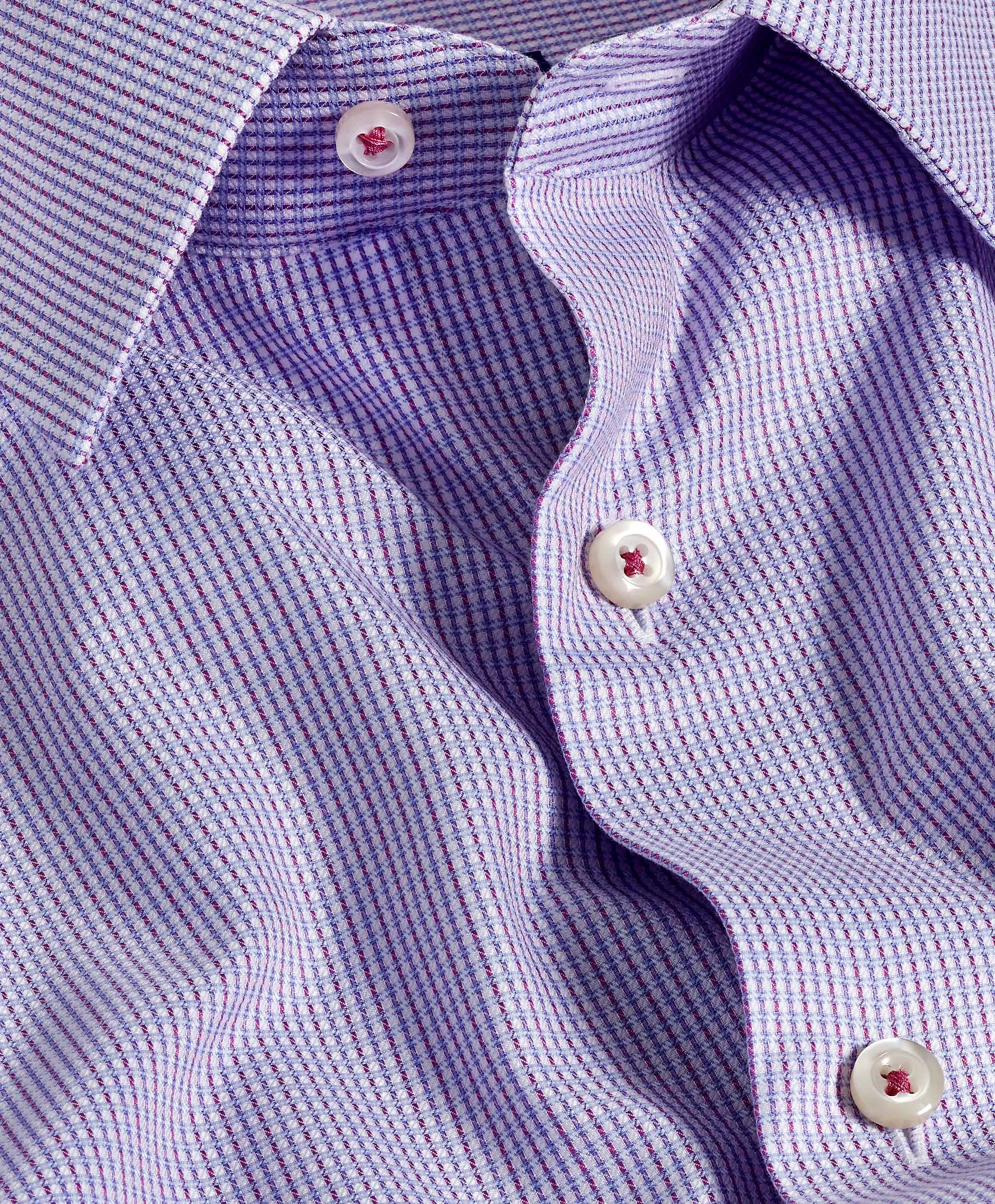 elegant design SBSP11005464 | Blue & Berry Textured Dobby Dress Shirt