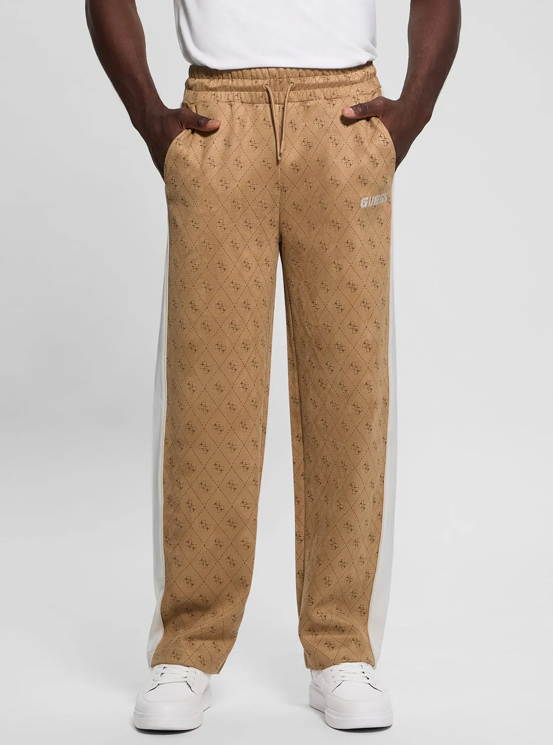 Beige Logo Mojo Pants Comfort Layer Wear