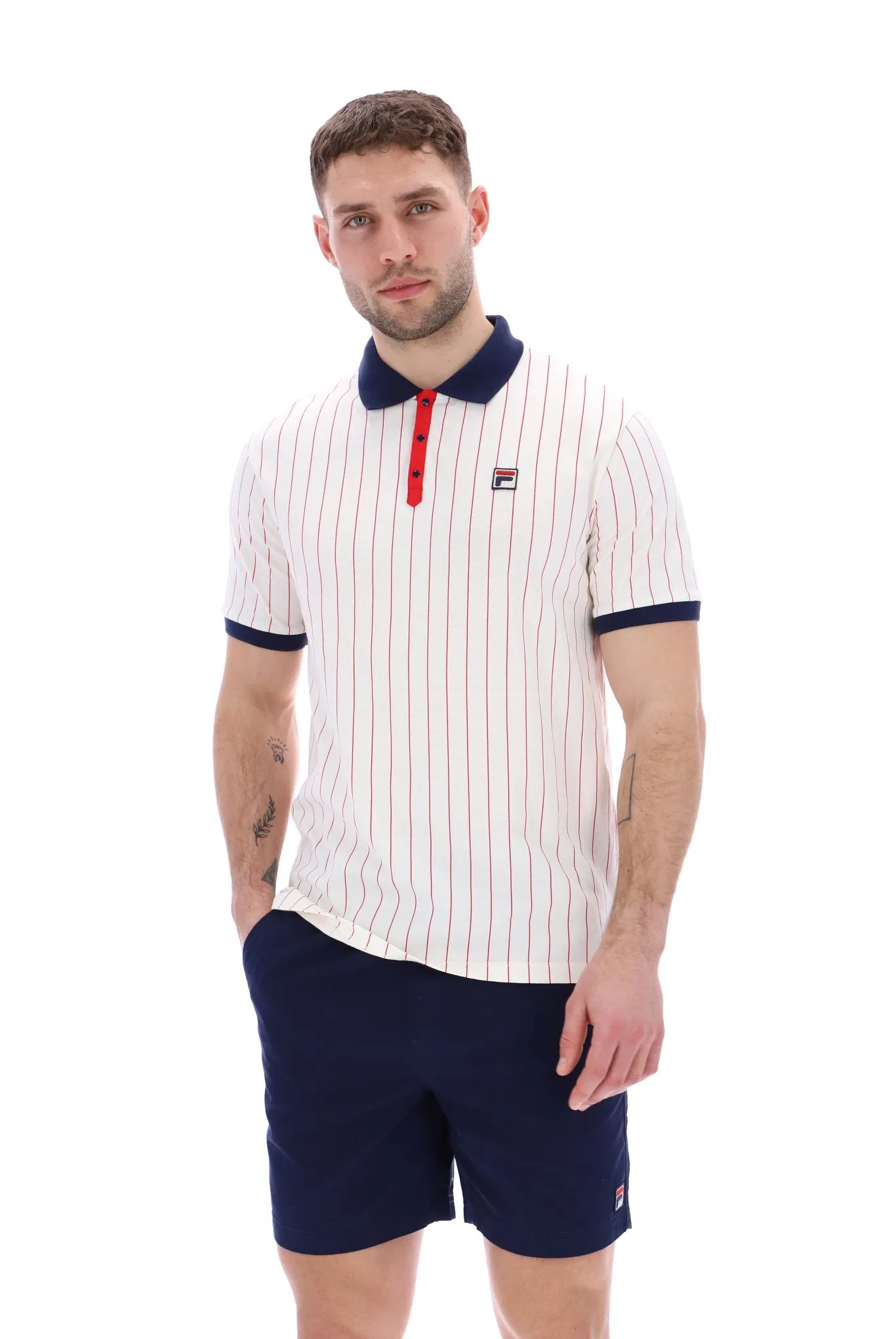 BB1 Classic Vintage Striped Polo Simple and Relaxed Easy Care Material