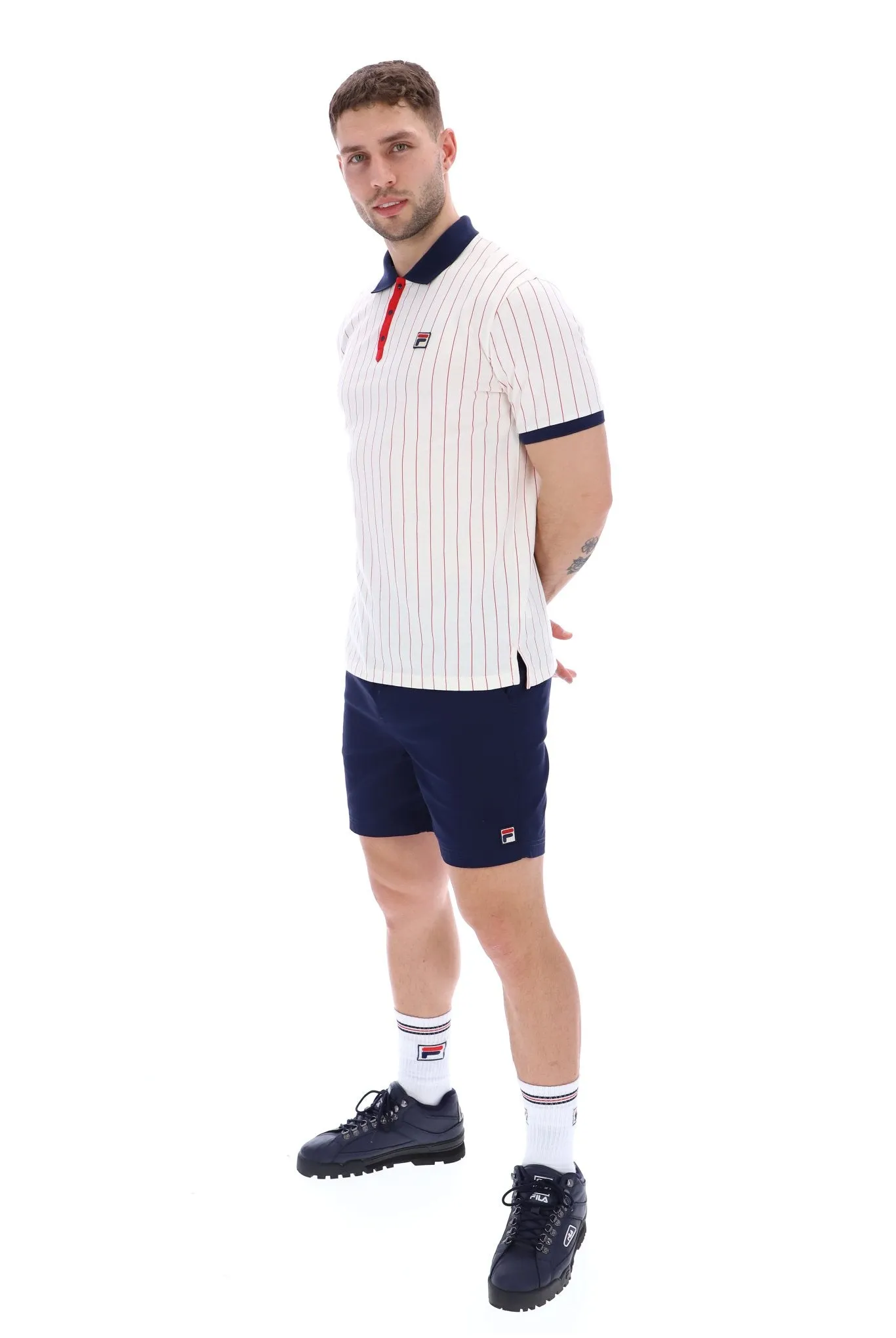 Fashionable Wear BB1 Classic Vintage Striped Polo
