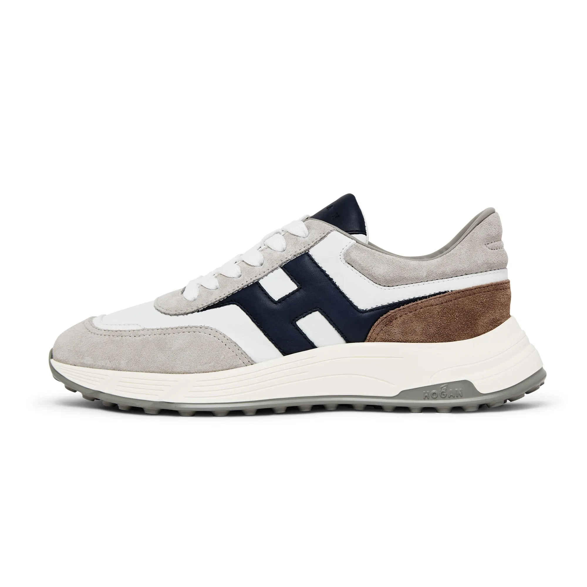 Wide fit Hogan Hyperlight SH Trainer (Grey / White Blue)