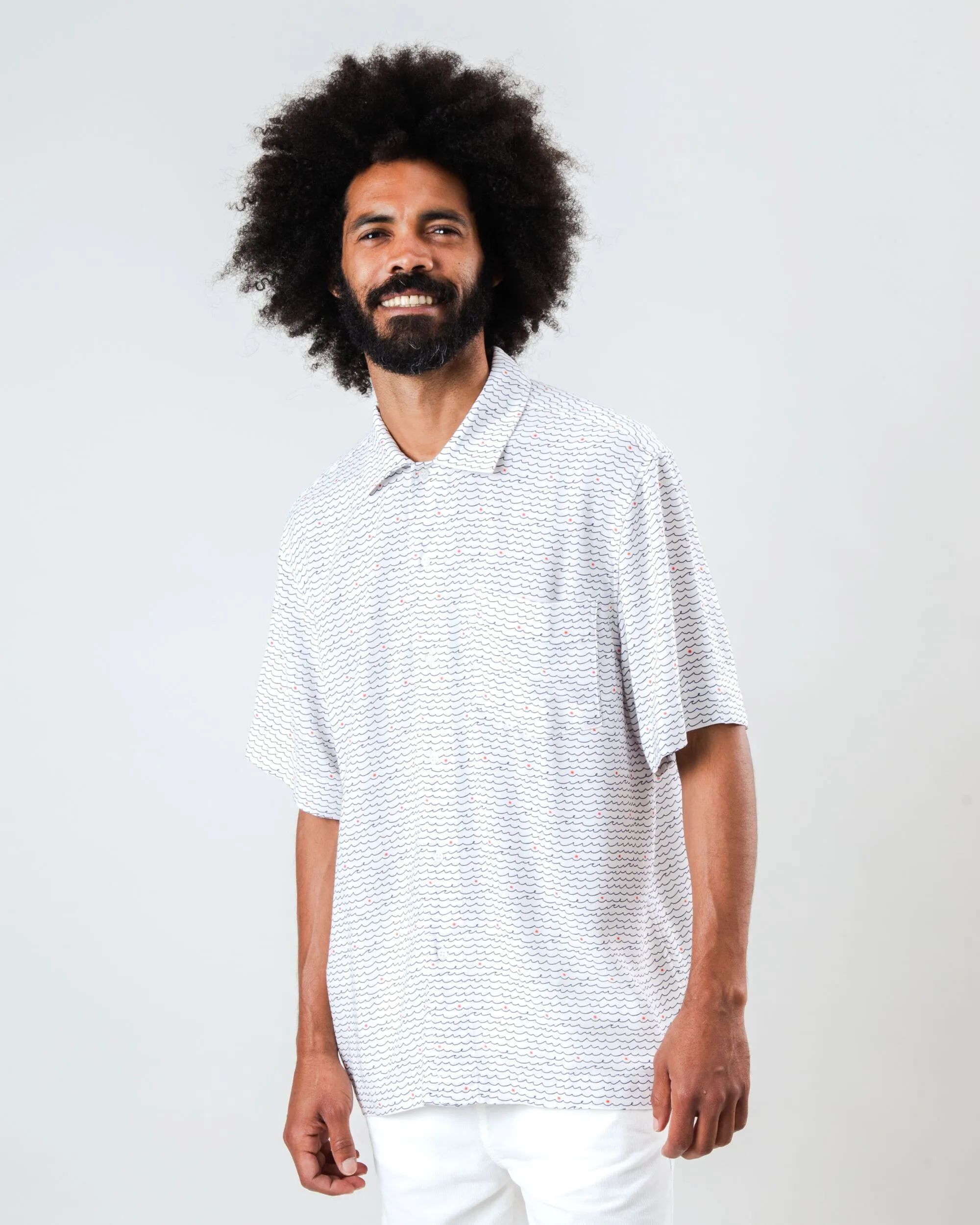 No Chafe Edging Double Stitched Hems Hola Ola Short Sleeve Shirt