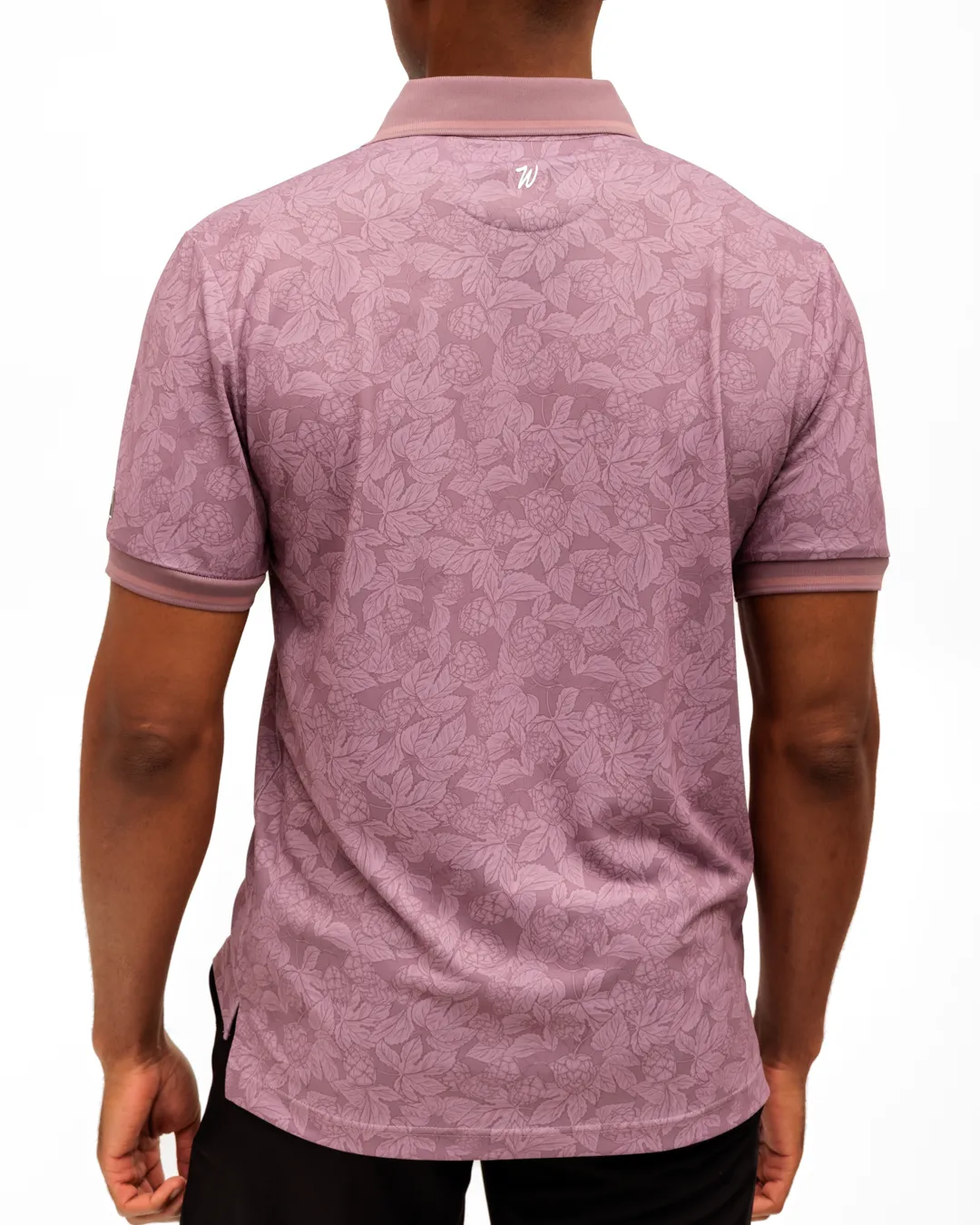 Striped Design Hoppy Hour Men's Pique Polo