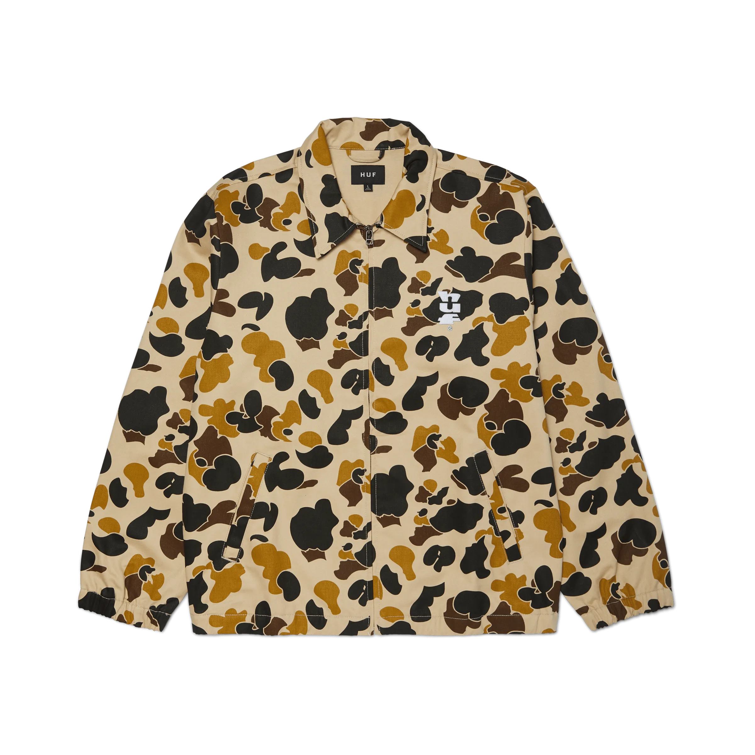 Non Restrictive Armholes ripstop fabric HUF Set Megablast Camo Shop Jacket