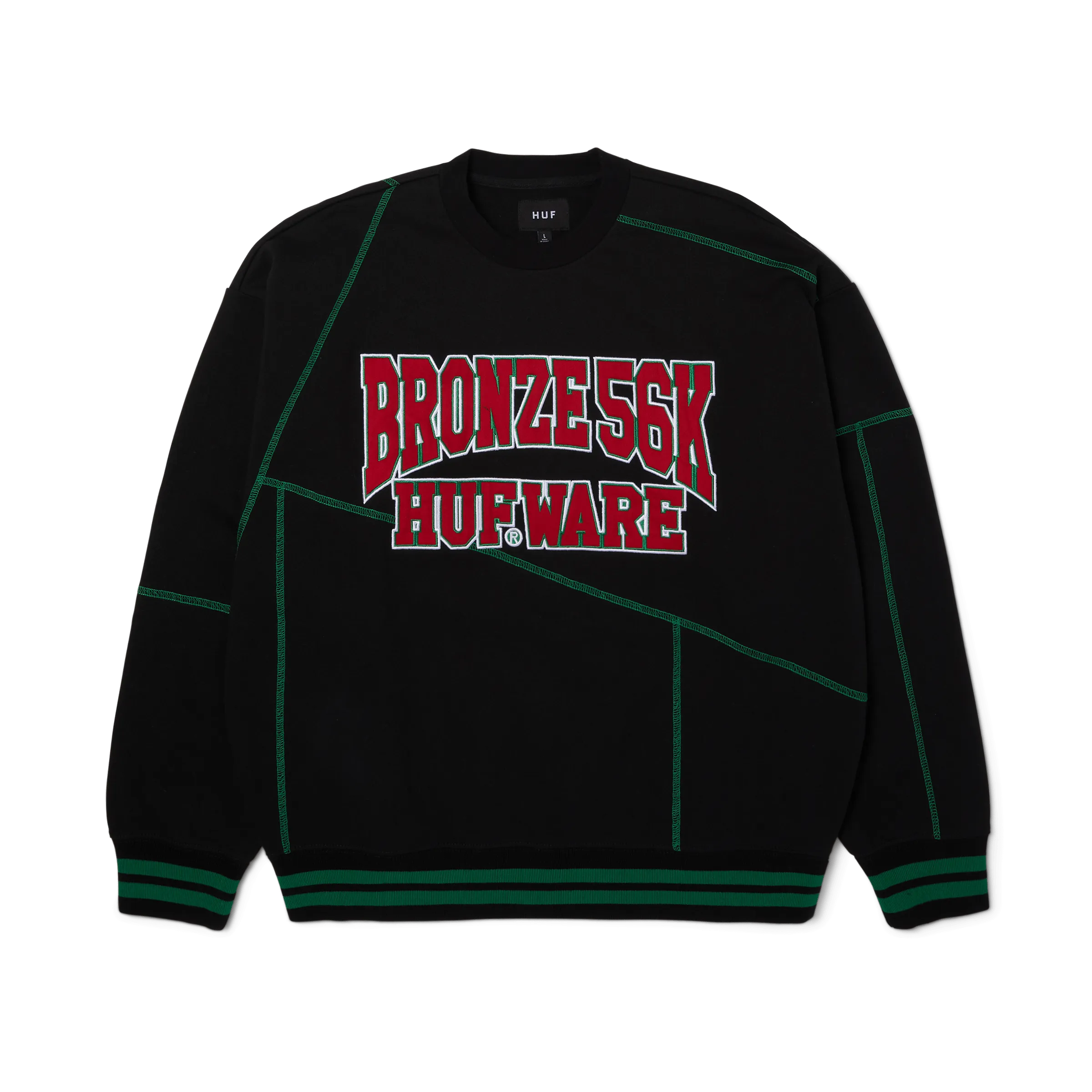 Odor Resistant Tassel accents HUF x Bronze56K Hufware Crewneck Sweatshirt