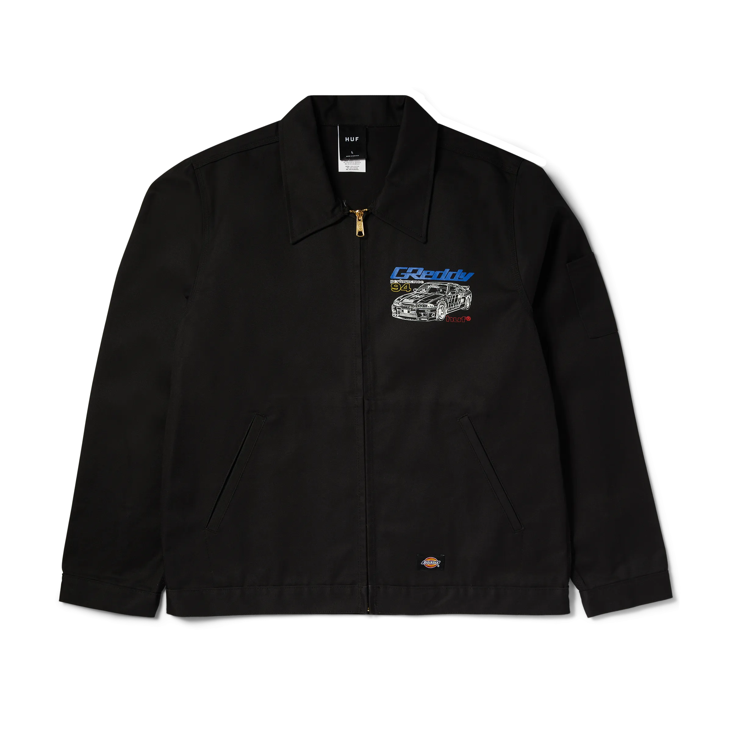 HUF x GReddy Diagram Work Jacket Mid Length Design