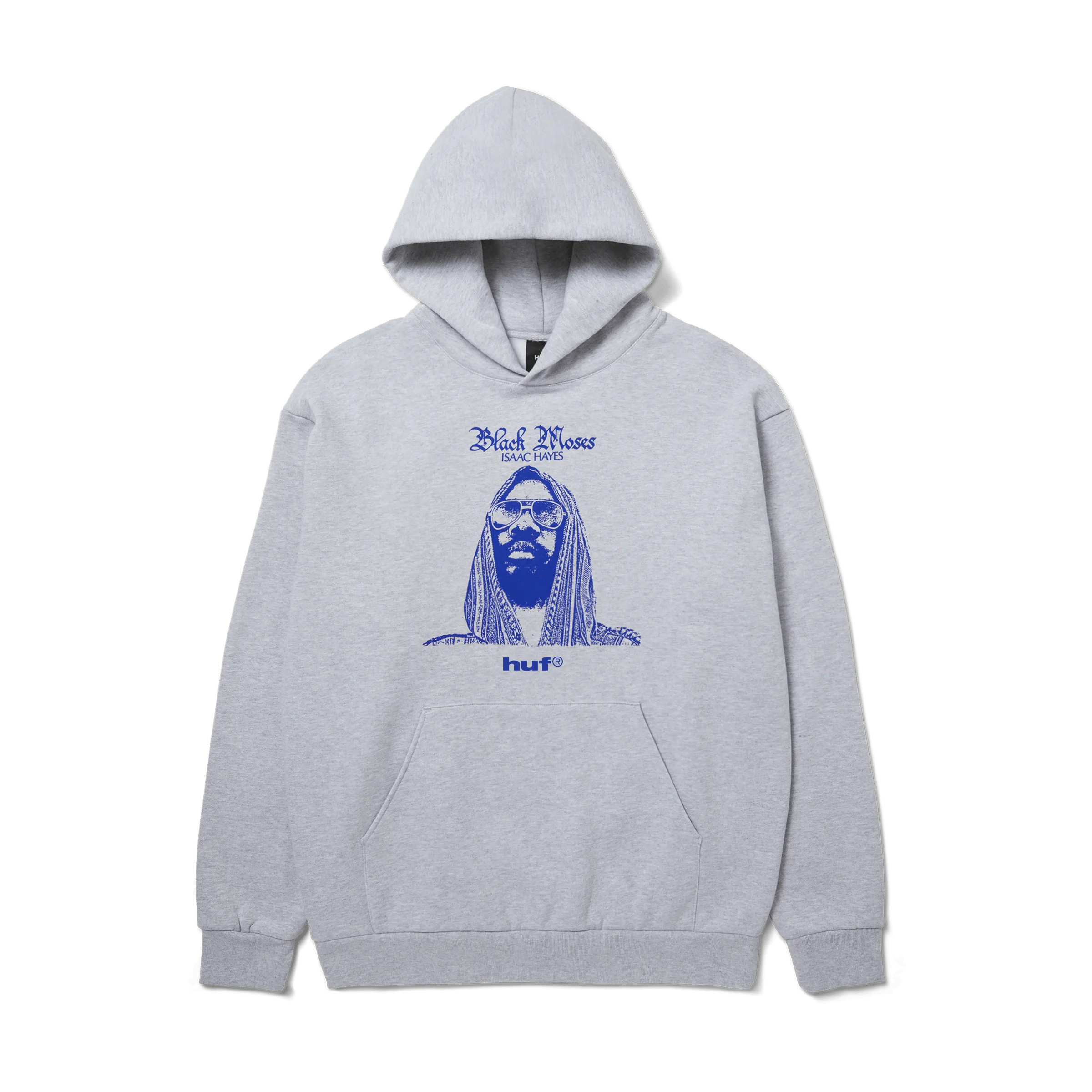 product fleece lining warmth HUF x Isaac Hayes Black Moses Heavyweight Pullover Hoodie