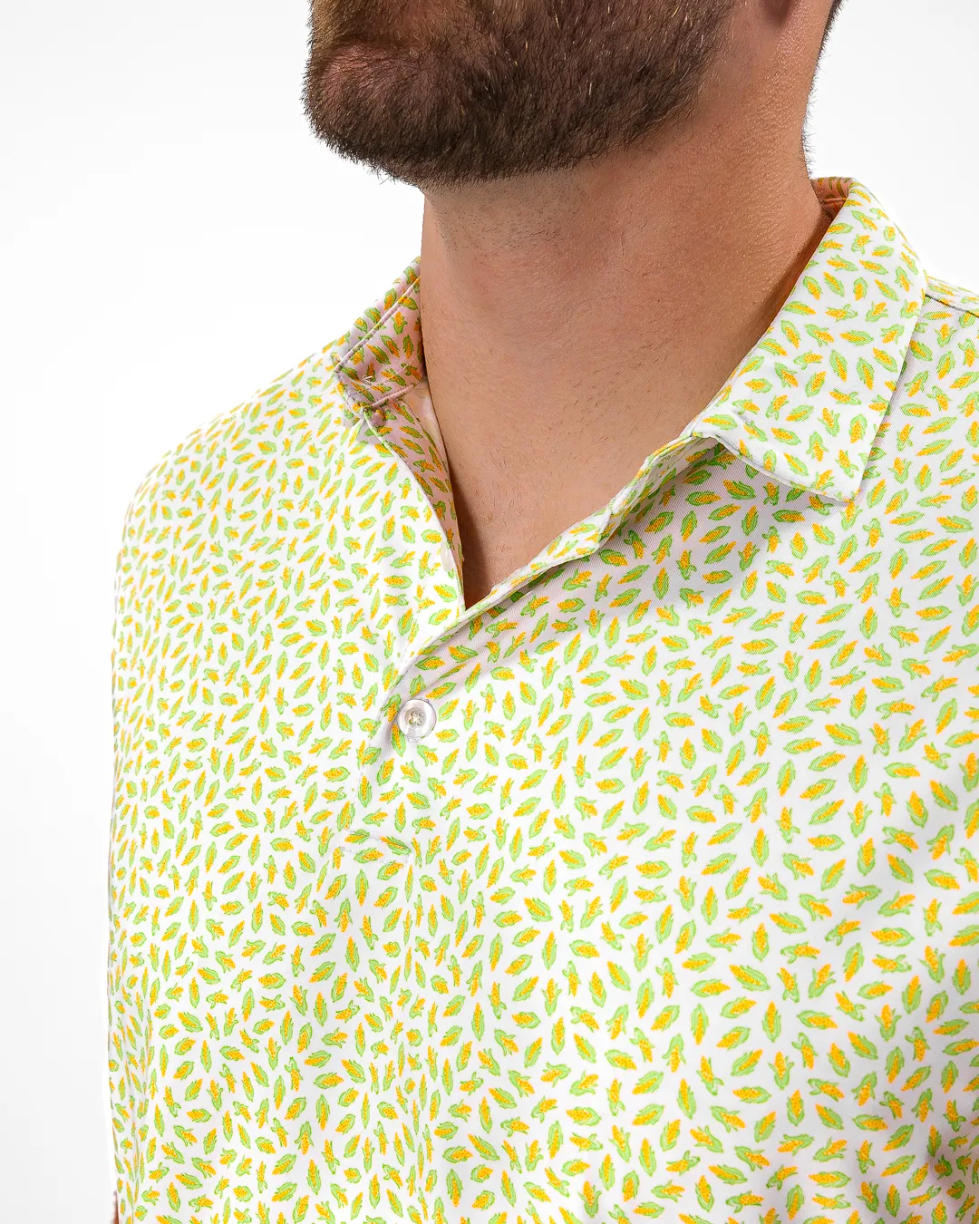 Husker Men's Polo High Neck Odor Control Technology