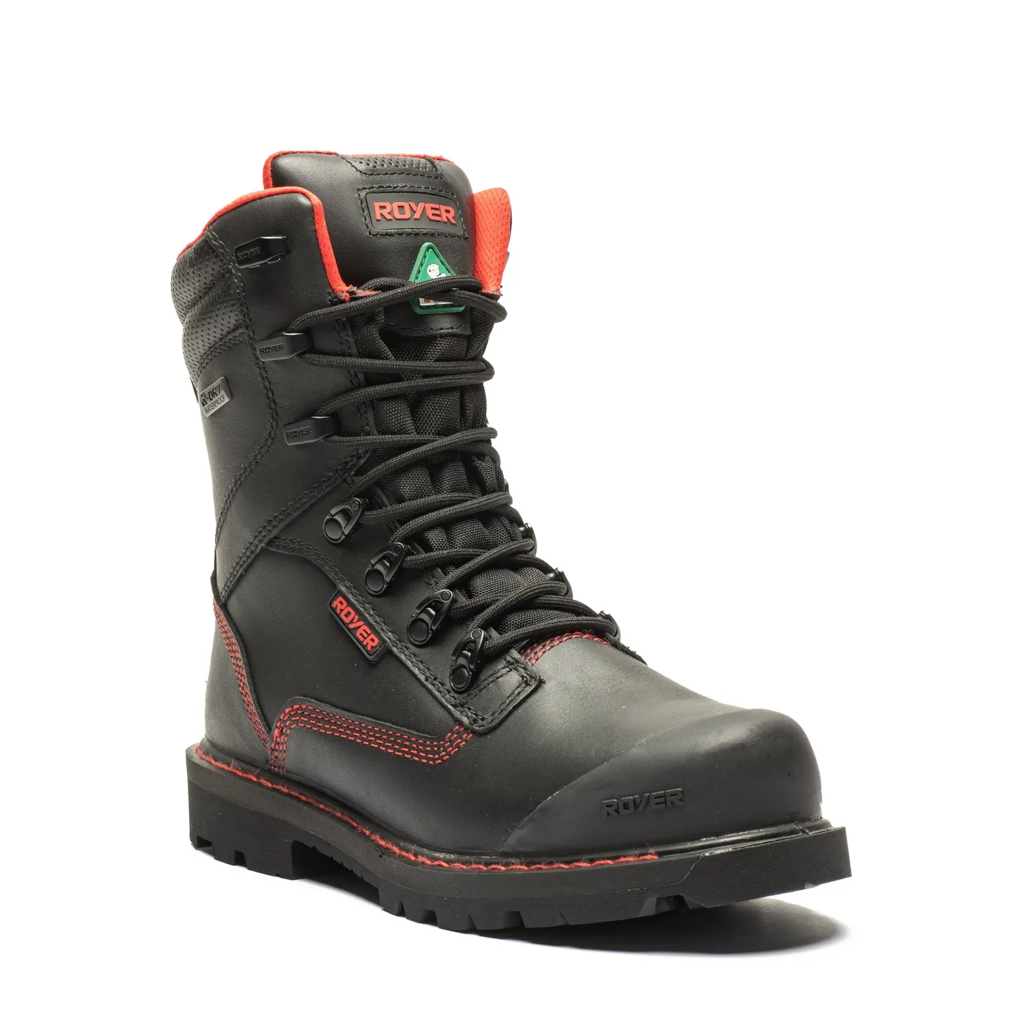 Revolt Men's 8" composite toe leather work boots 8900RT Comfortable Arch Feather Light Comfort Seeker