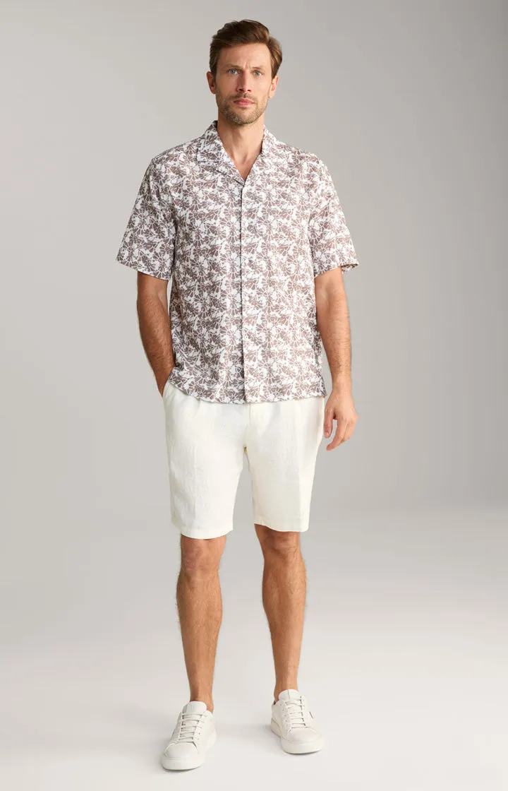 ID24155-Joop Off White Linen Short Fun Prints