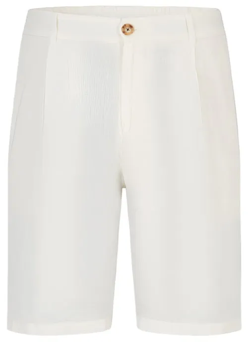 ID24155-Joop Off White Linen Short cargo style