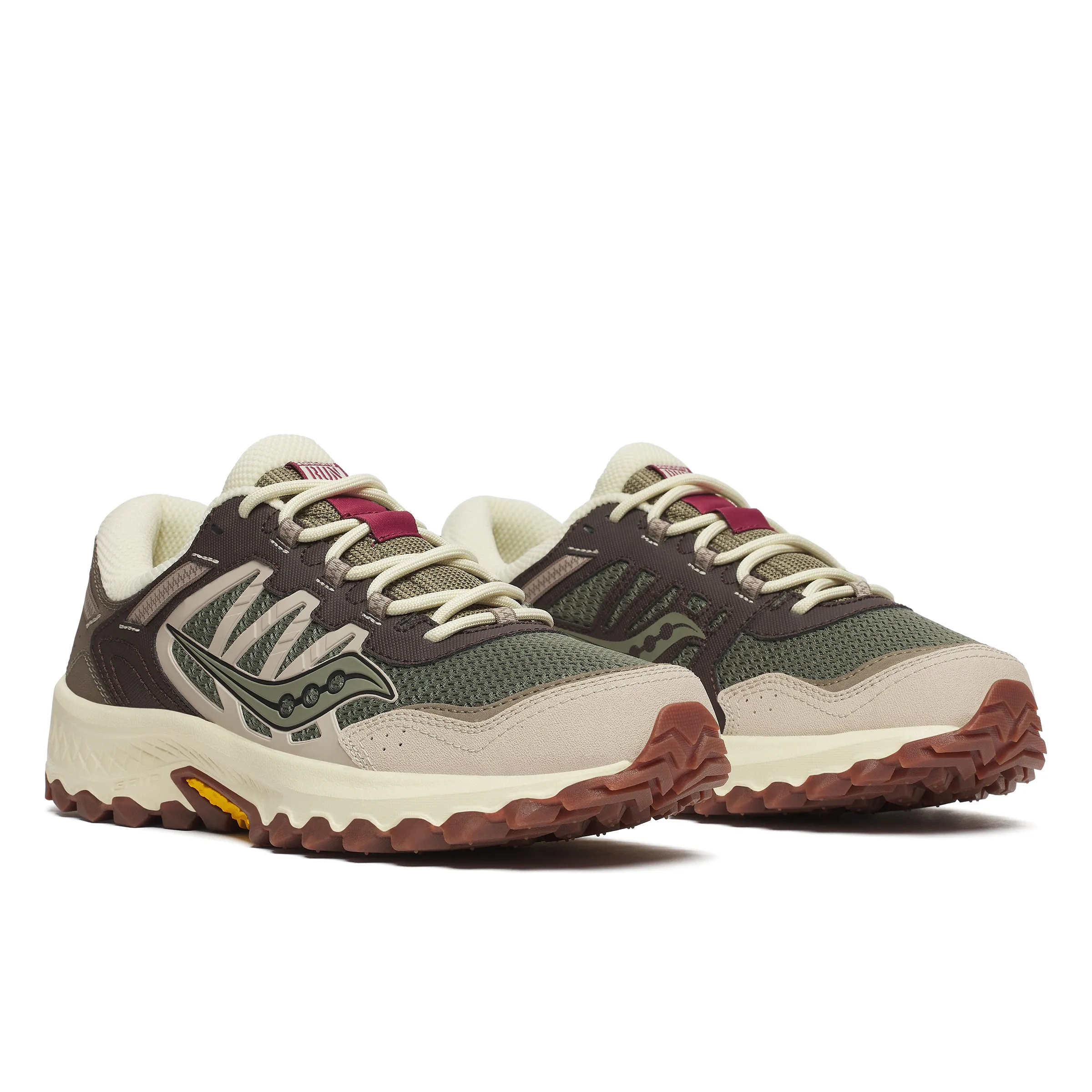 ID24958-Saucony Olive Brown Grid Peak All Day Weekend Warriors