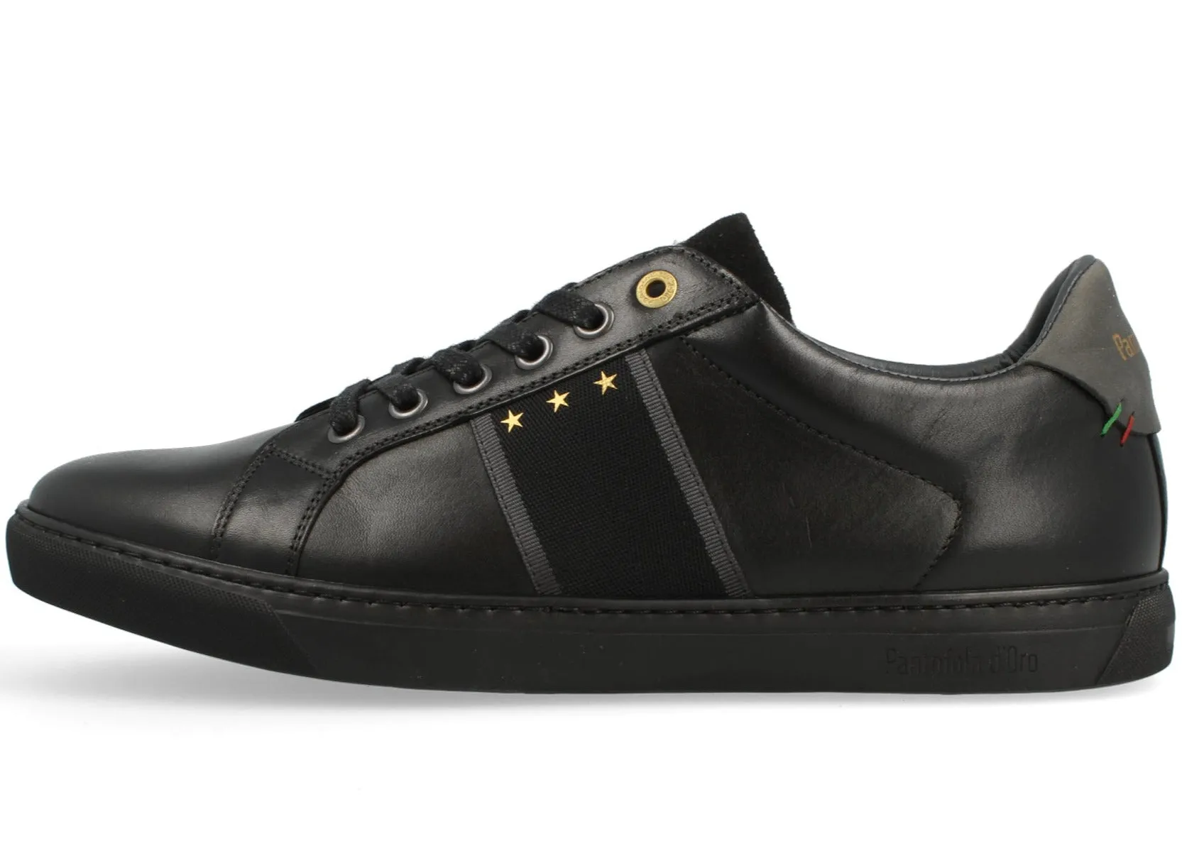 ID30187-Pantofola Napoli Black Heel Stabilizer Slip Resistant All Weather