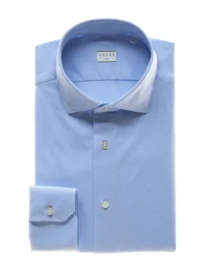 ID30444-Xacus Blue Active Shirt high-low hem