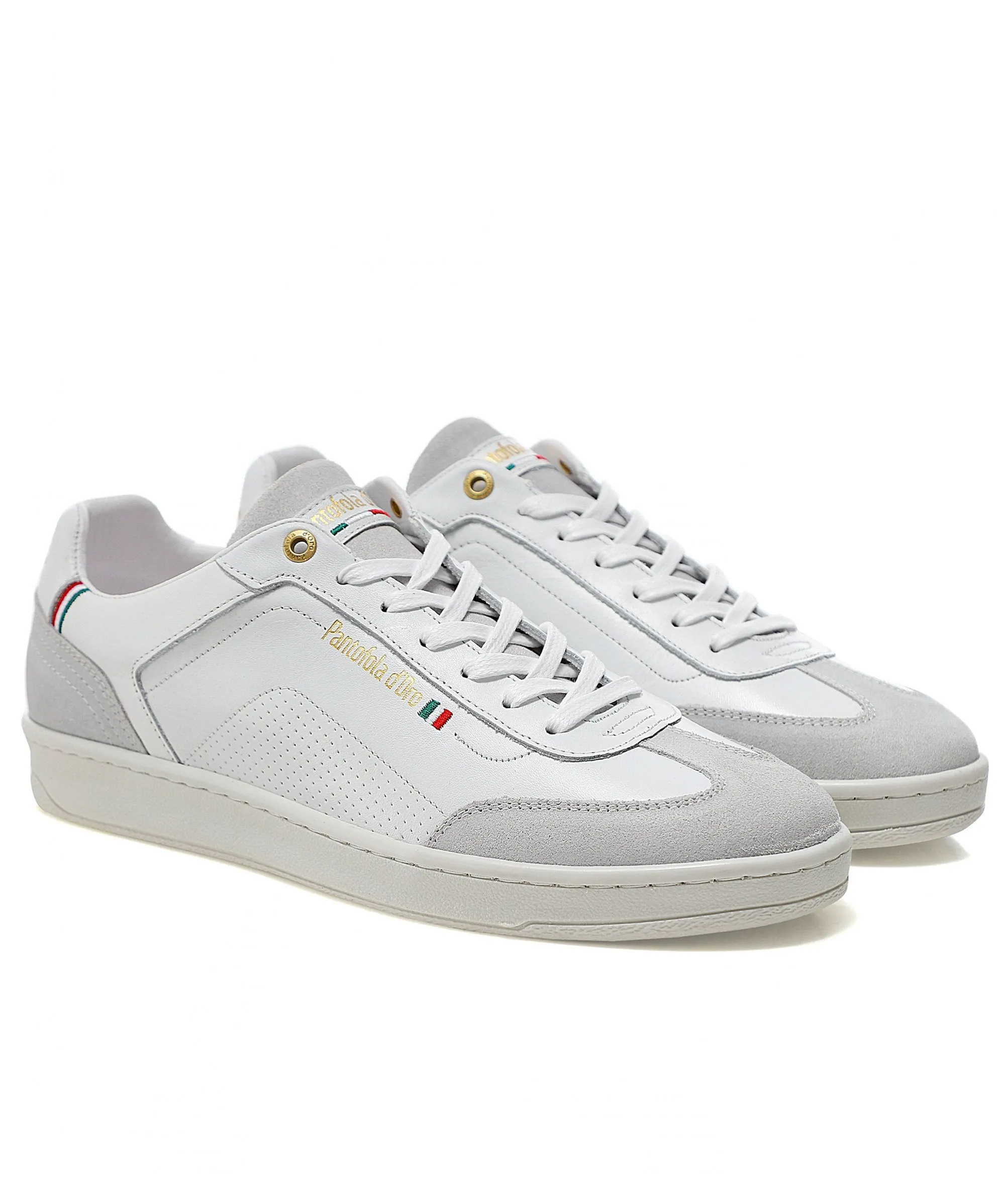 Top Rated ID50348-Pantofola D'Oro  Messina White Trainer
