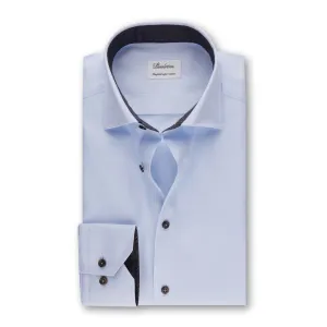 ID60320-Strenstroms-Blue Contrast Collar Cuff Work Appropriate Performance Fabric