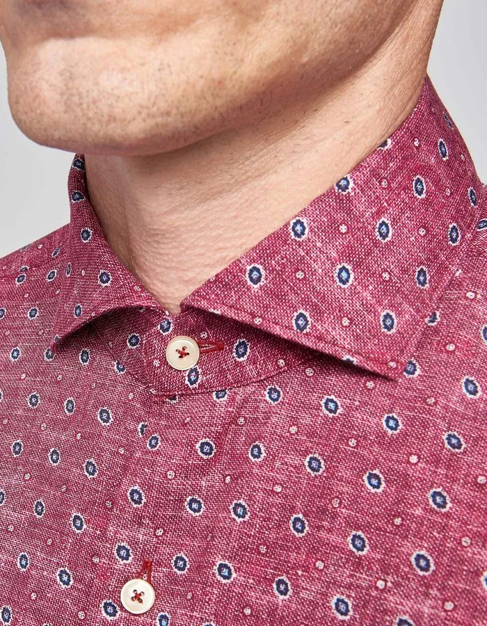 Tailored Cuffs Trendy Comfort ID6471-Xacus Washed Rose Print