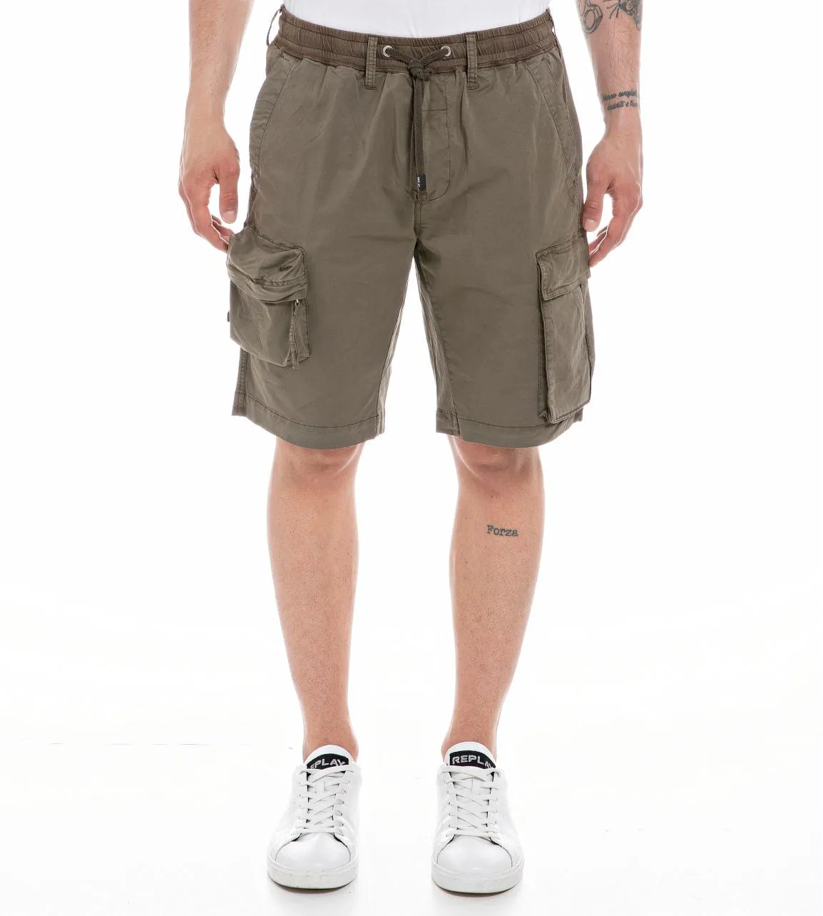 Odor Lock Technology Hassle free maintenance ID70007-Replay Dark Mud Combat Shorts