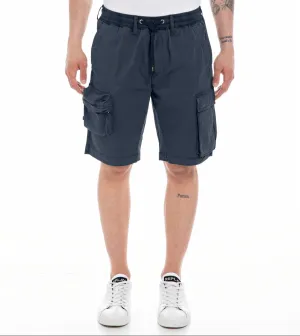 Fastening Closure ID70008-Replay Blue Combat Shorts
