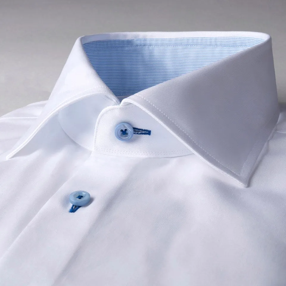 ID70465-Stenstroms White Insert Shirt Anti Pill Treatment Lightweight Layer