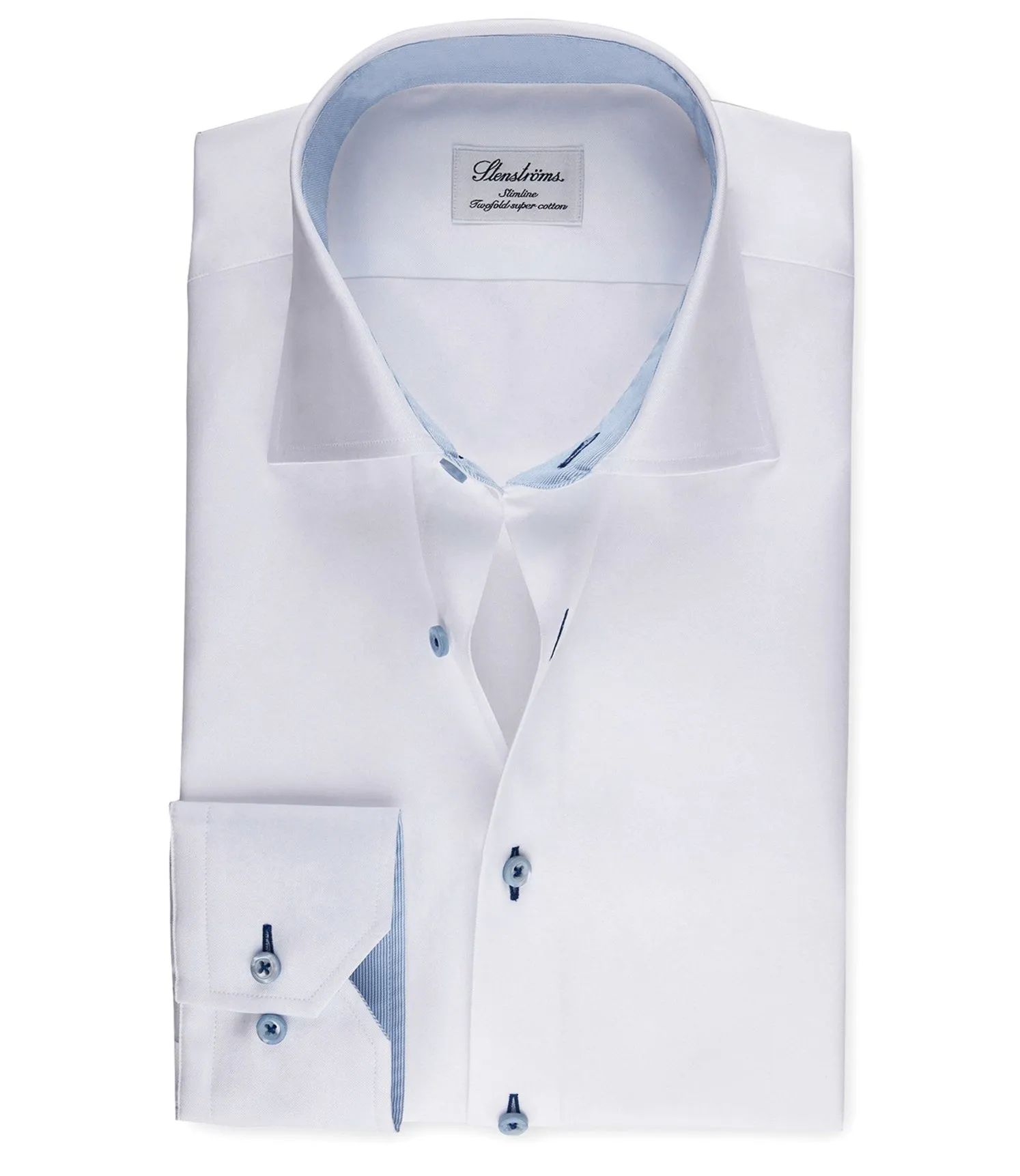 Lightweight Comfort ID70465-Stenstroms White Insert Shirt