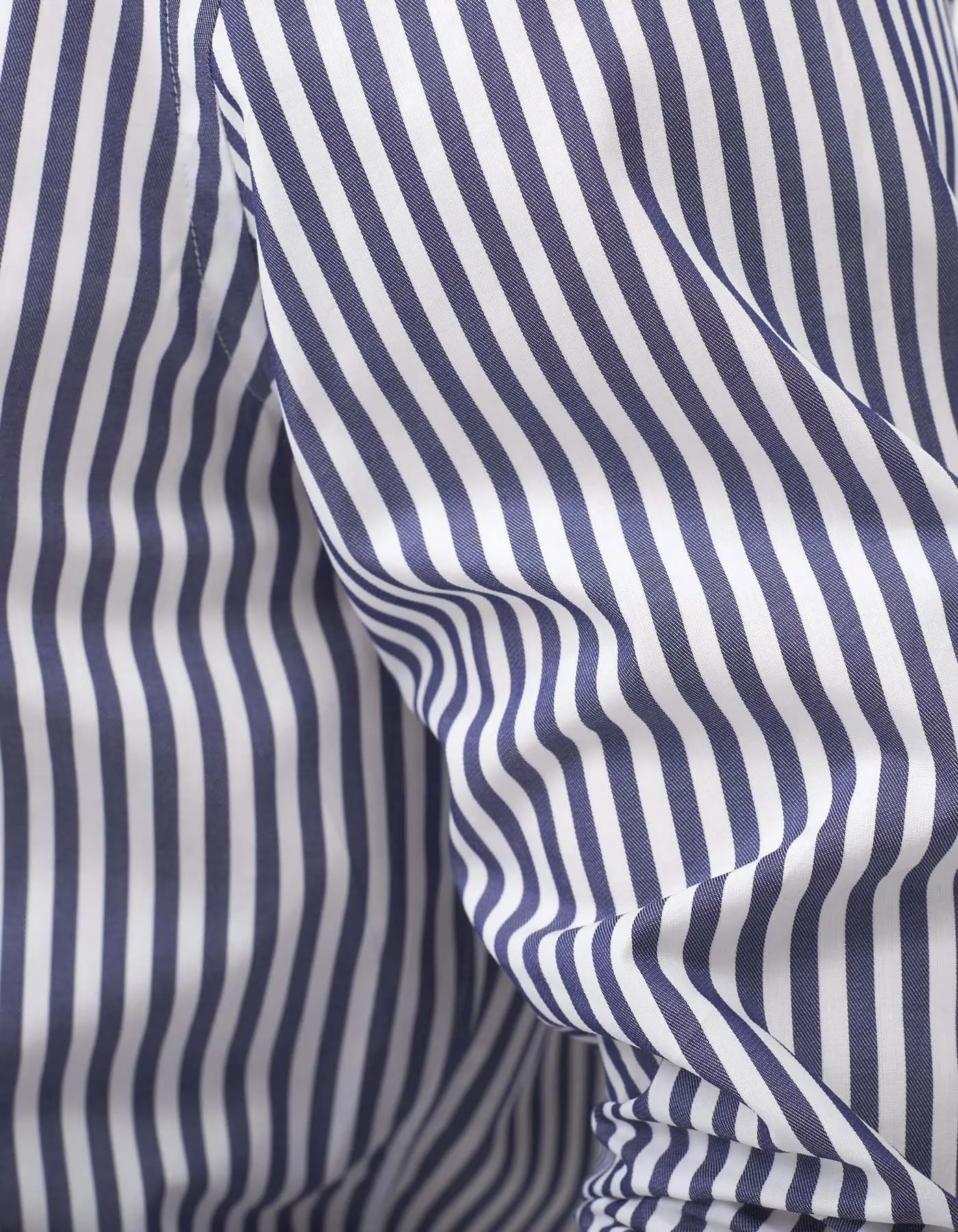 ID8451-Xacus Navy Bengal Stripe Loose Comfort Thermoregulating Fabric