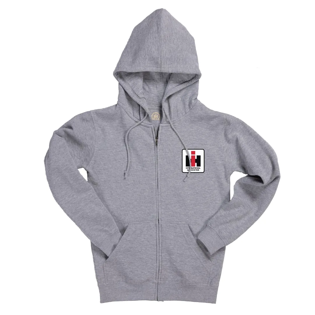 Color fastness Vintage Style IH Zip Up Hooded Sweatshirt