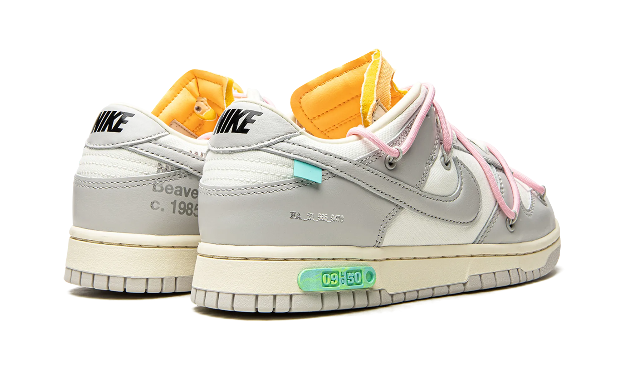 Dunk Low "Off-White - Lot 09" Double Stitch