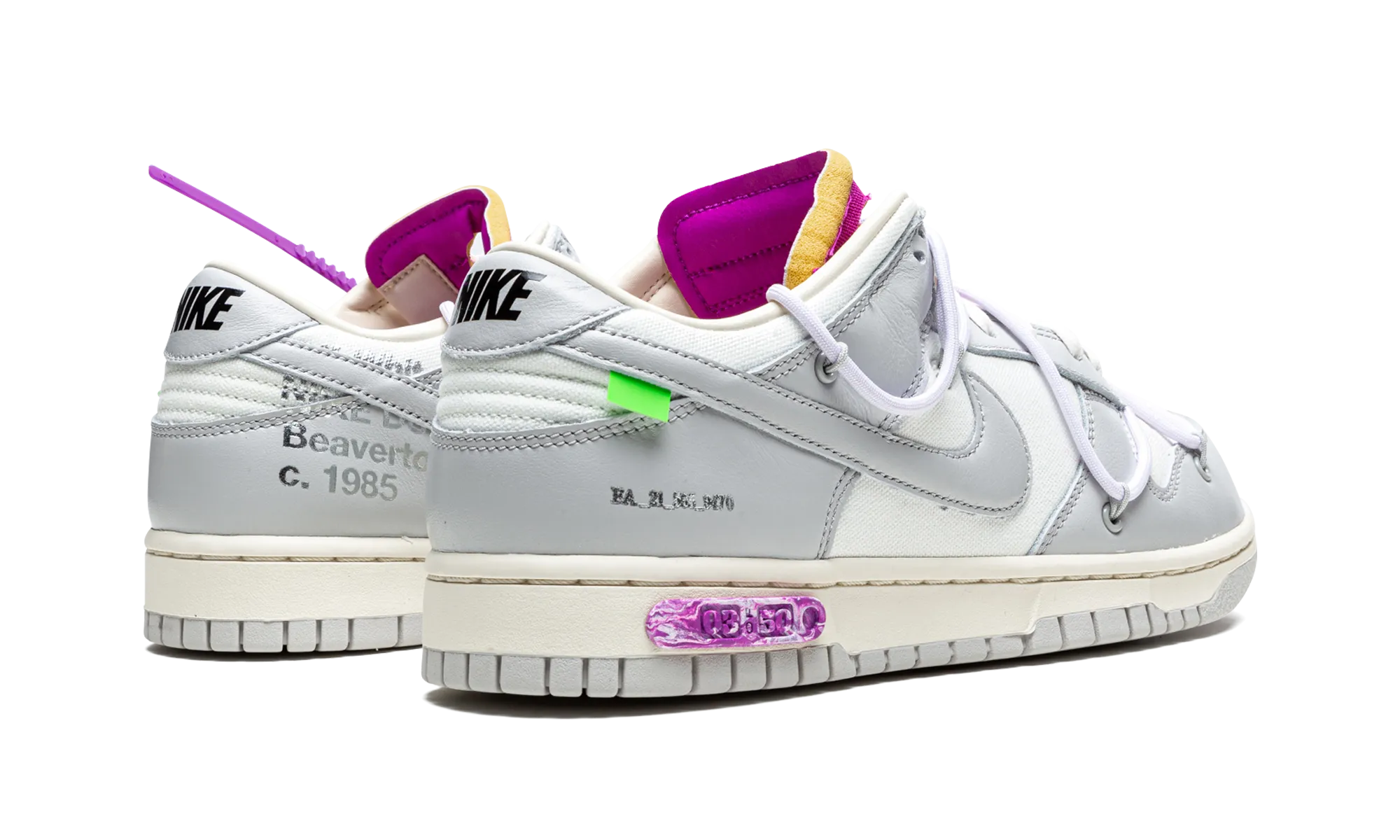 Dunk Low "Off-White - Lot 03" Pro Skate Action Soft Material