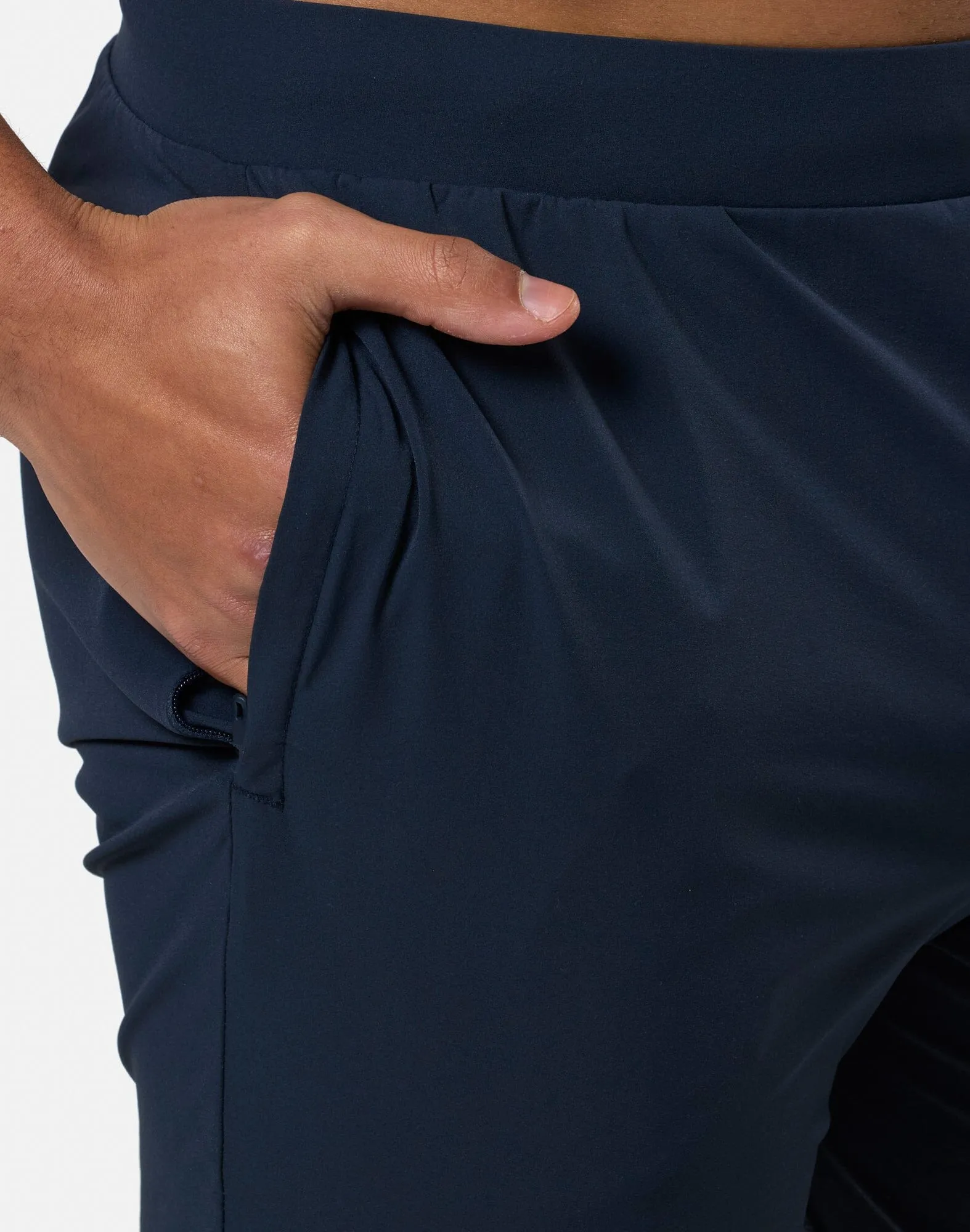 Refined fit MachineWashableFabric In Motion Jogger in Obsidian Blue