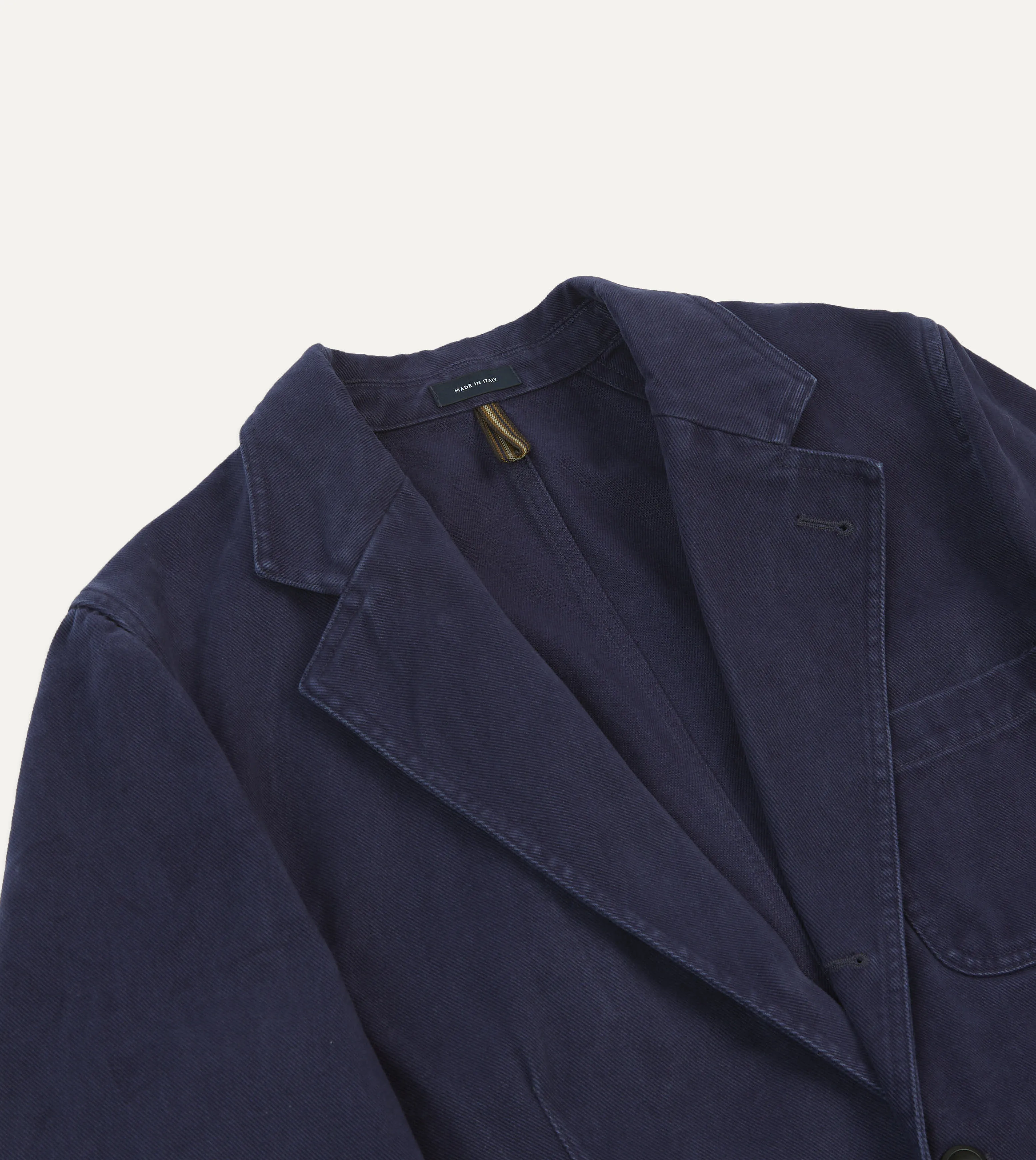 Reinforced Hems Trail To Town Indigo Heavy Cotton Twill Games Blazer Mk. I