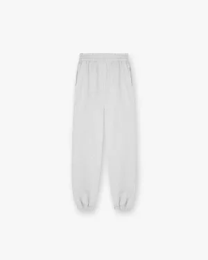 Initial Cuffed Sweatpant - Ice Grey Marl Perfect Look Anti Pilling Surface