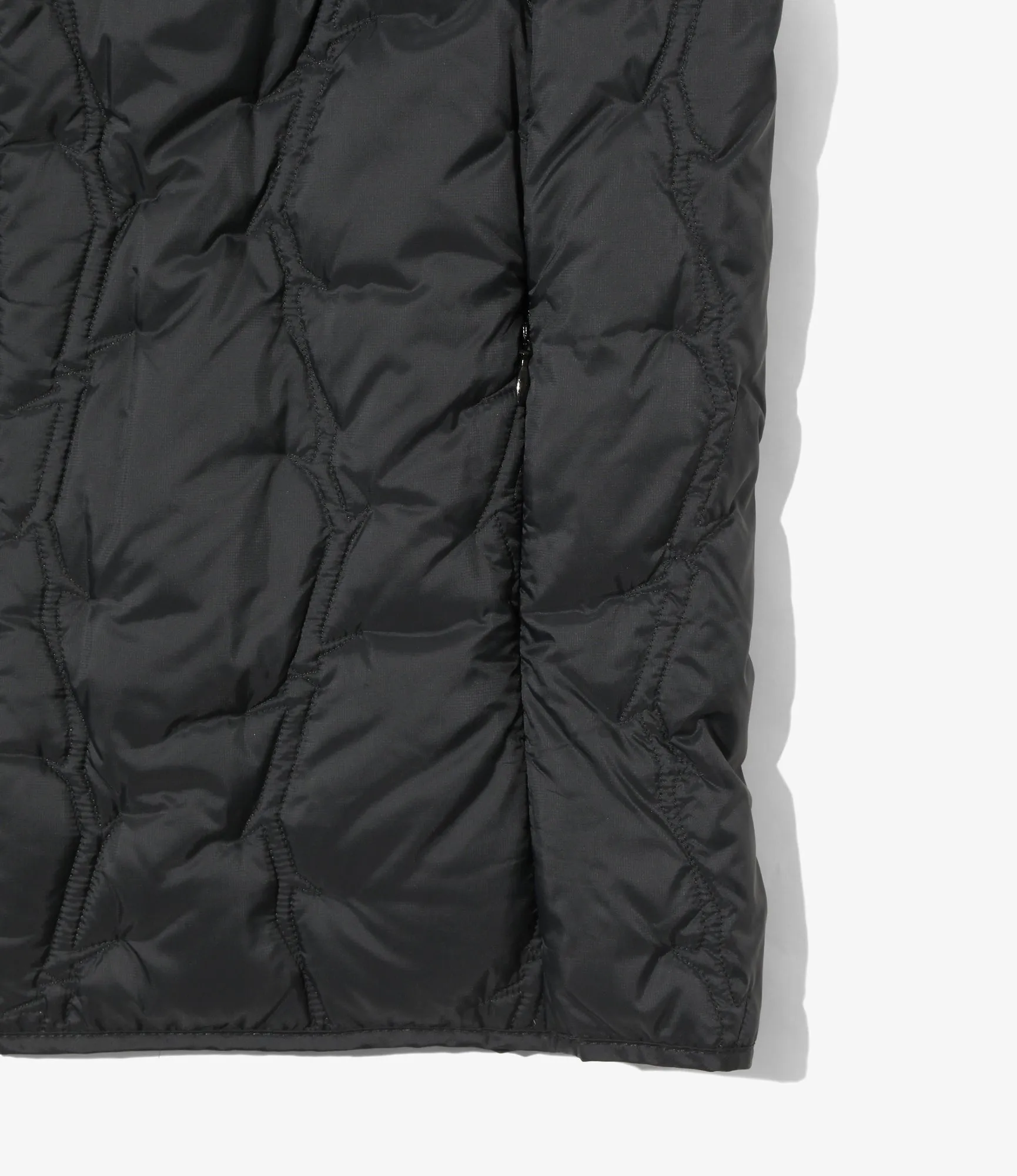 Inner Down Vest ?C?Black Durable Zipper