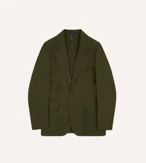 Drake??s and New Balance Waxed Herringbone Cotton Games Blazer Cold Day Look Waist String