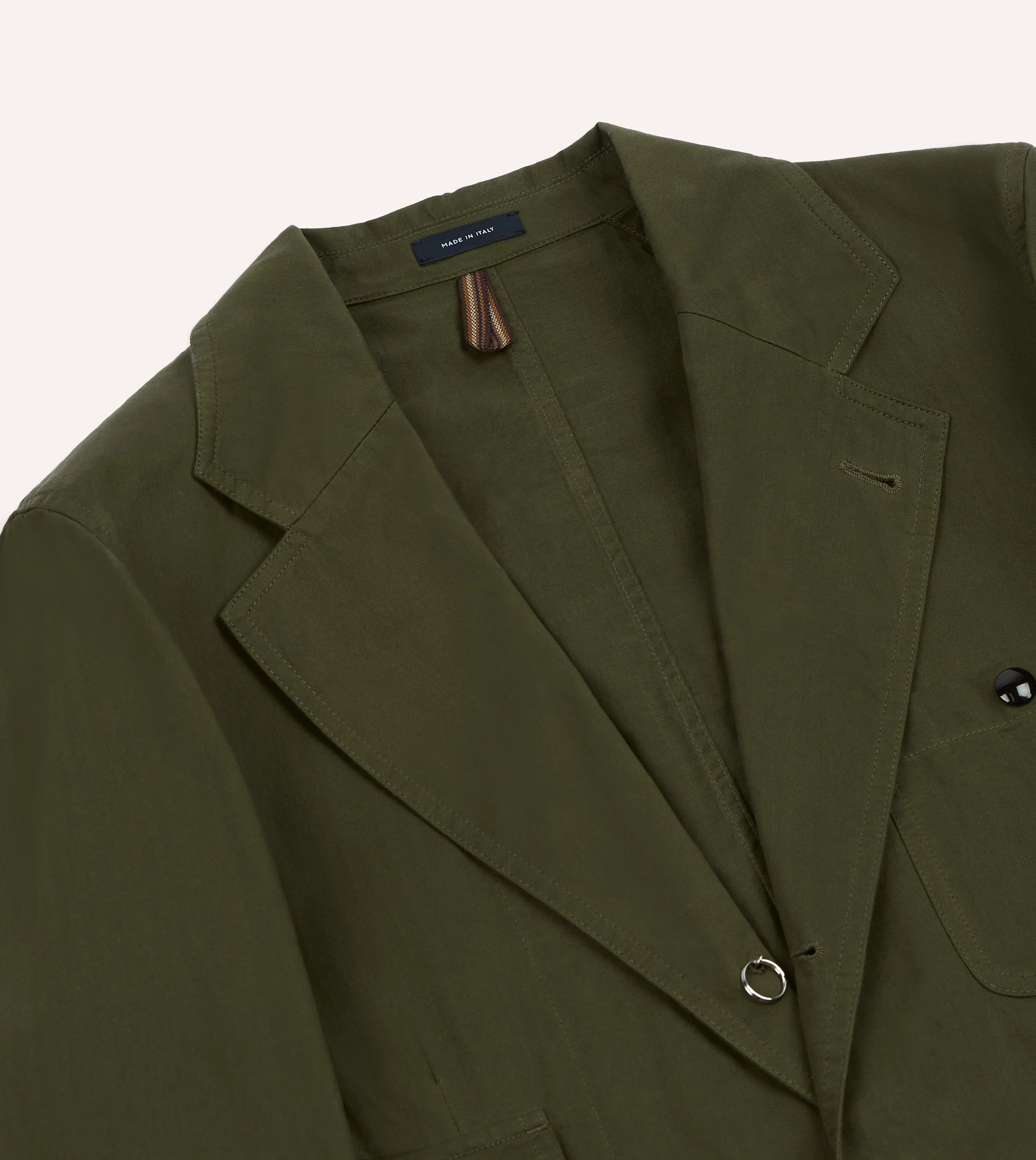 Pastel Shade AdjustableCuffs Drake??s and New Balance Waxed Herringbone Cotton Games Blazer