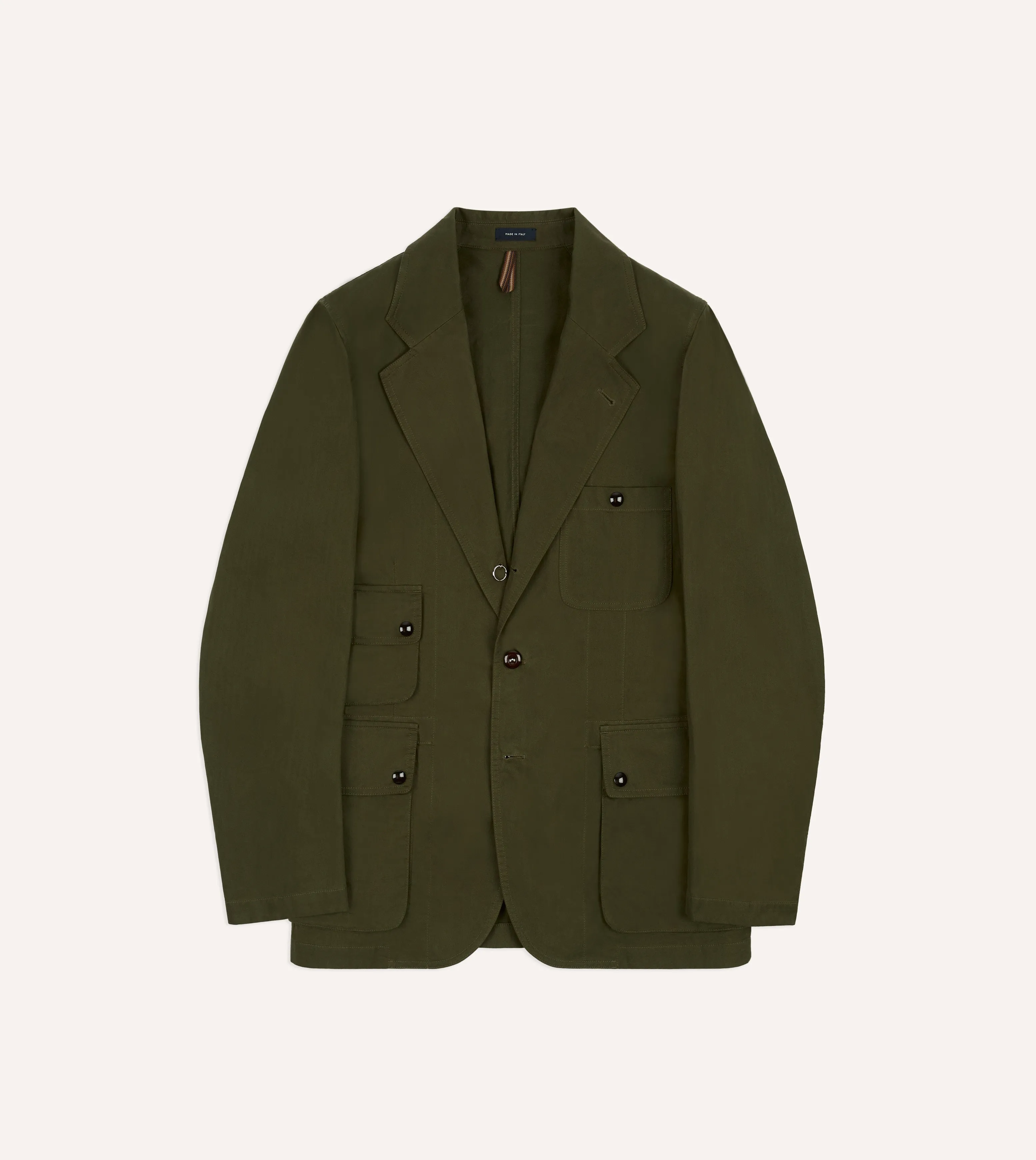 Drake??s and New Balance Waxed Herringbone Cotton Games Blazer Cold Day Look Waist String