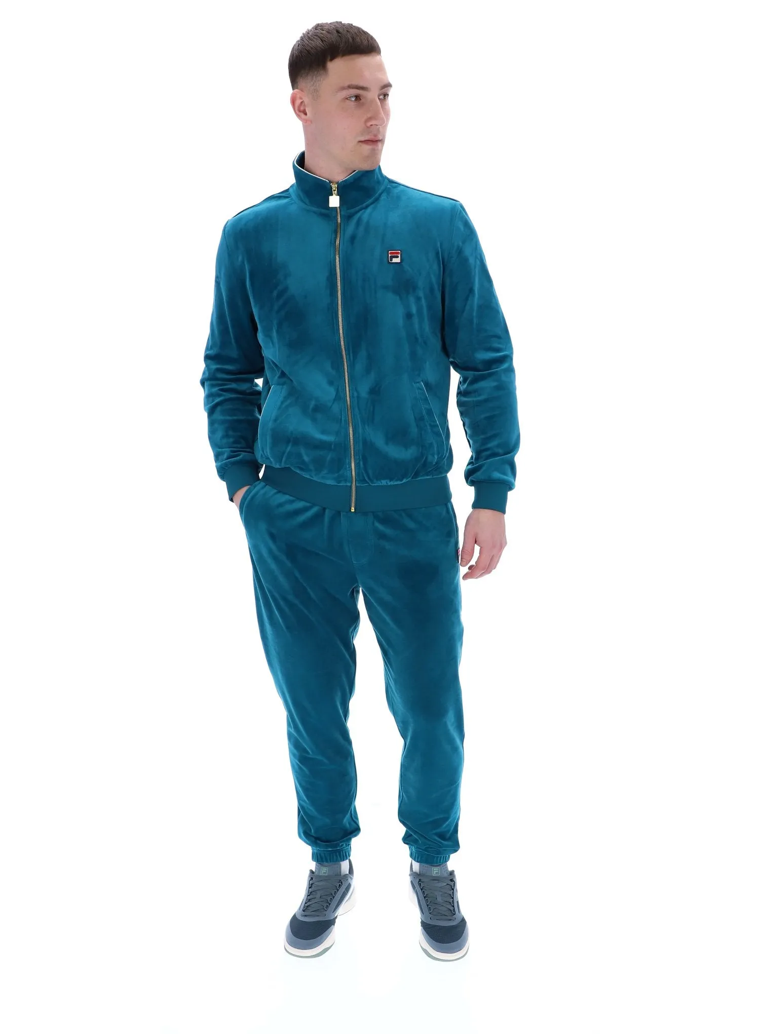 Casual Fit Irving Velour Track Jacket