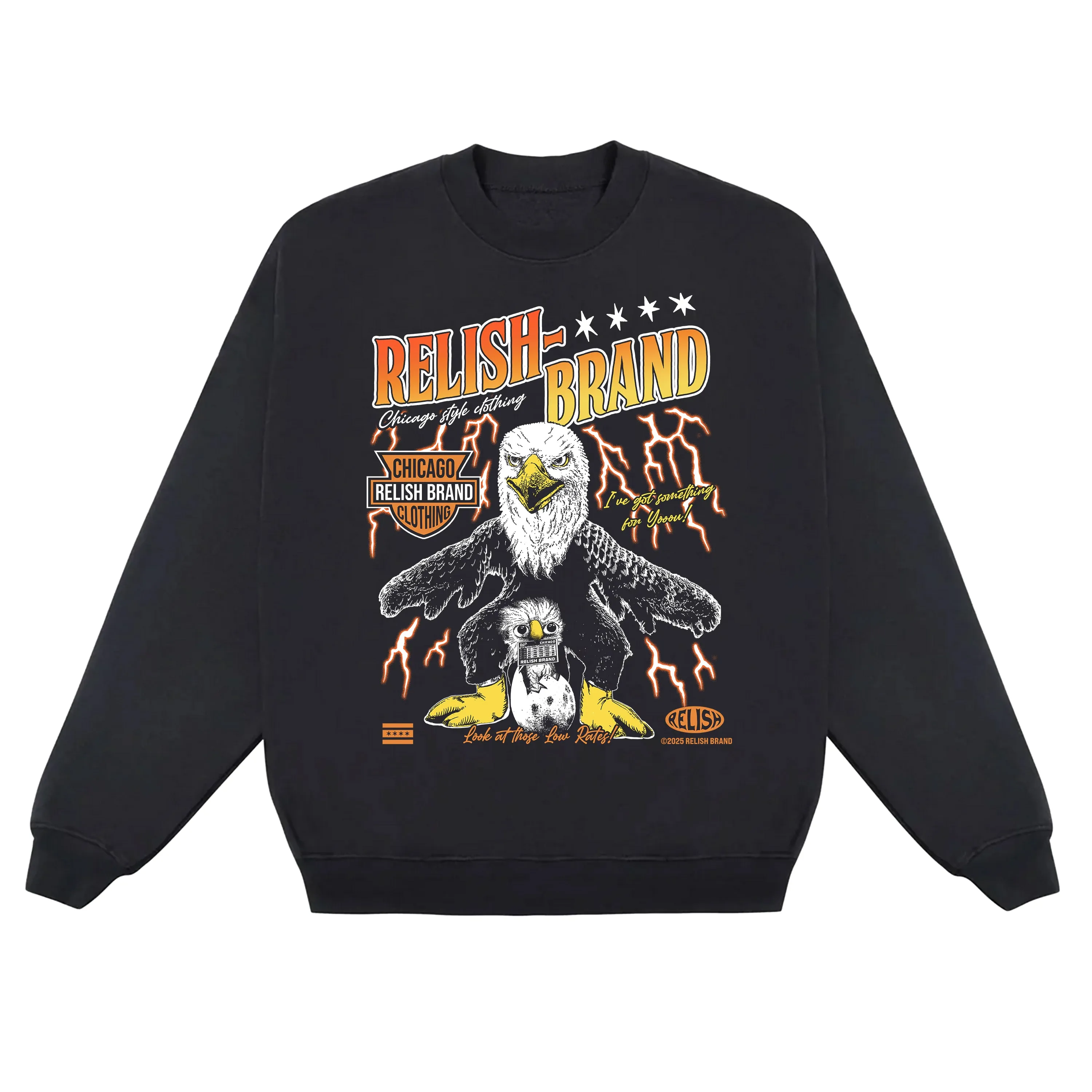 I've Got Something For Yoou! Eagle - Heavyweight Crewneck Casual Design Fit