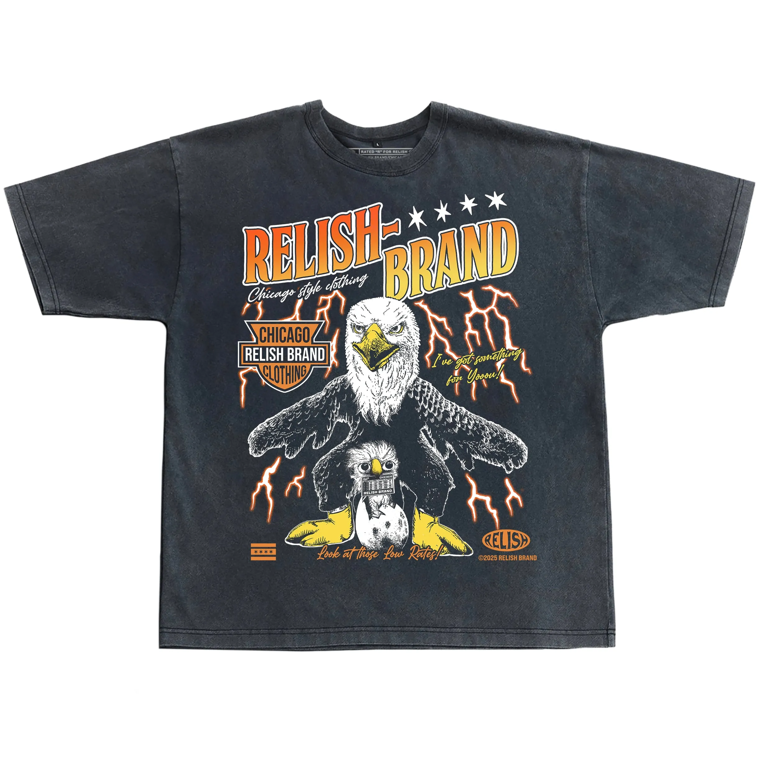 Fashion and Comfort Simple Wear I've Got Something for Yoou - Eagle Tee - Vintage Black